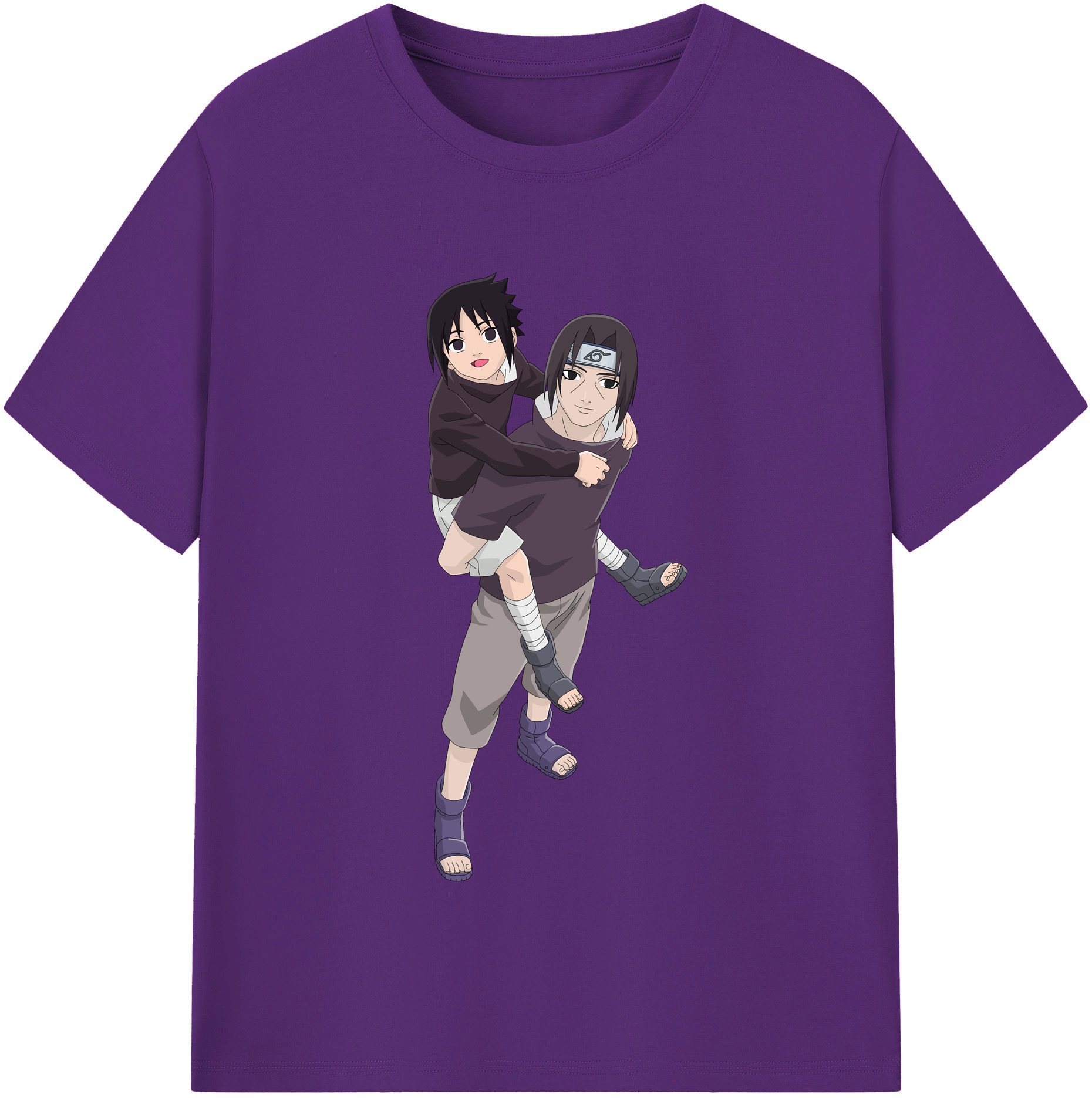 （画像用） NARUTO -ナルト- うちは イタチ Uchiha Itachi 綿100％半袖Tシャツ（フロントプリント）