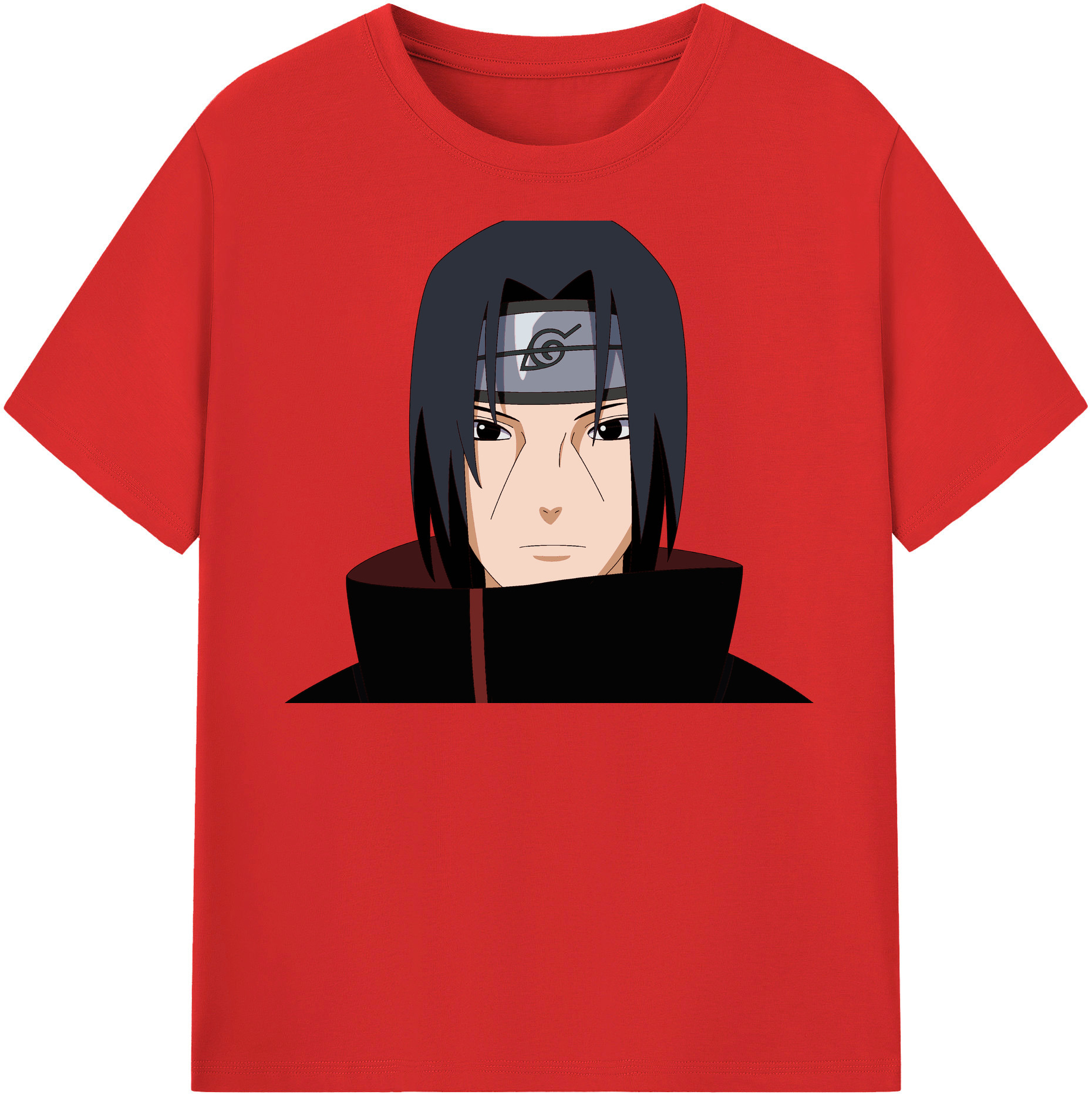（画像用） NARUTO -ナルト- うちは イタチ Uchiha Itachi 綿100％半袖Tシャツ（フロントプリント）