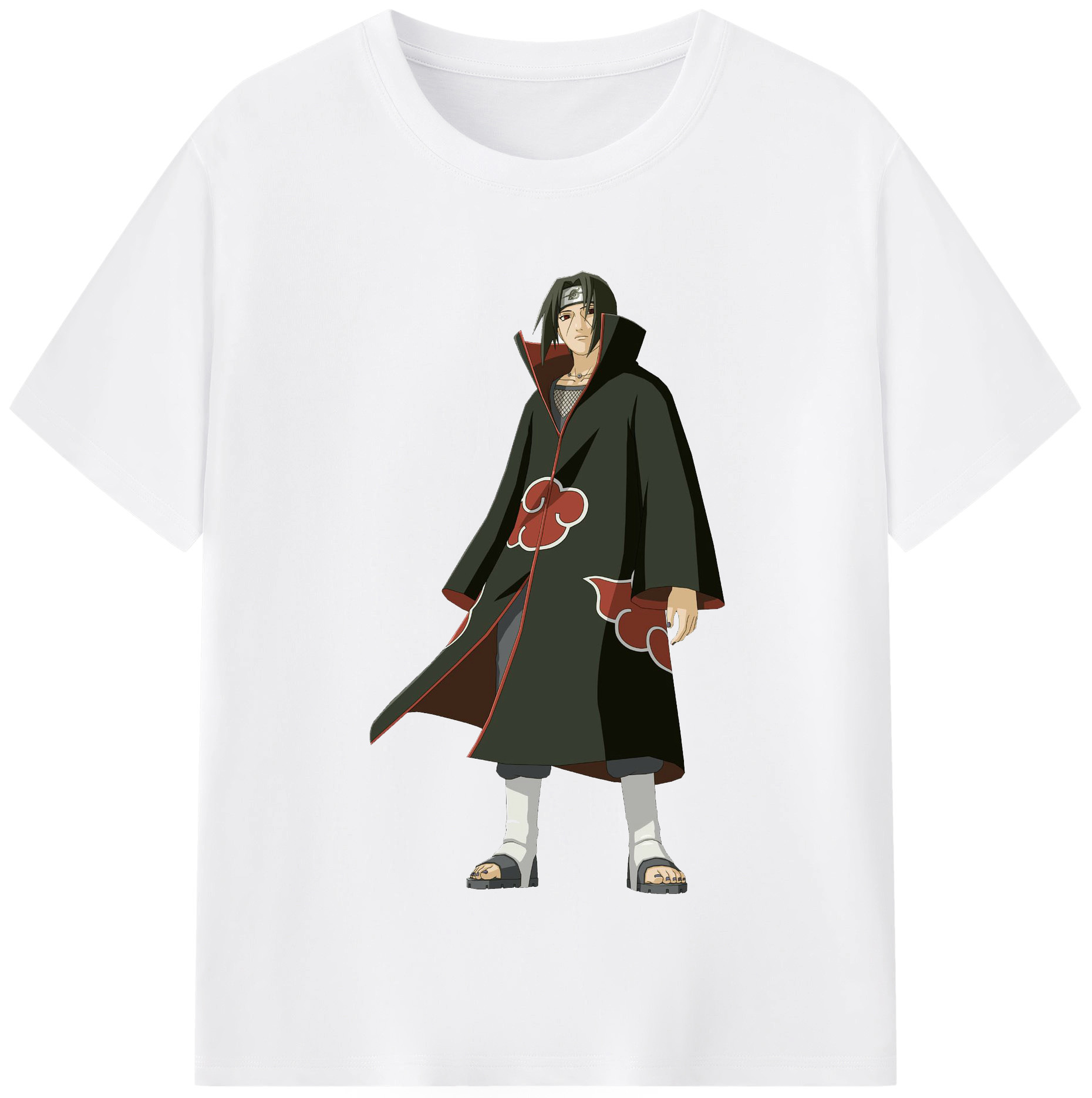 （画像用） NARUTO -ナルト- うちは イタチ Uchiha Itachi 綿100％半袖Tシャツ（フロントプリント）
