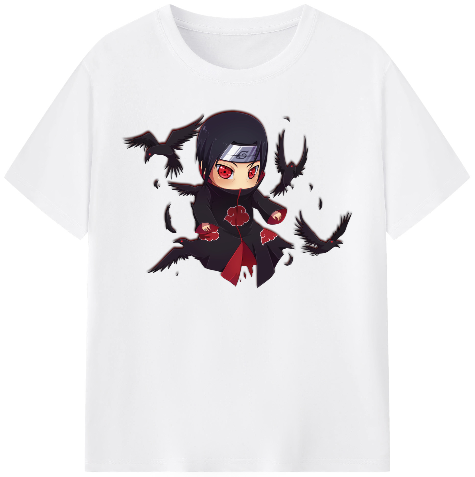 （画像用） NARUTO -ナルト- うちは イタチ Uchiha Itachi 綿100％半袖Tシャツ（フロントプリント）