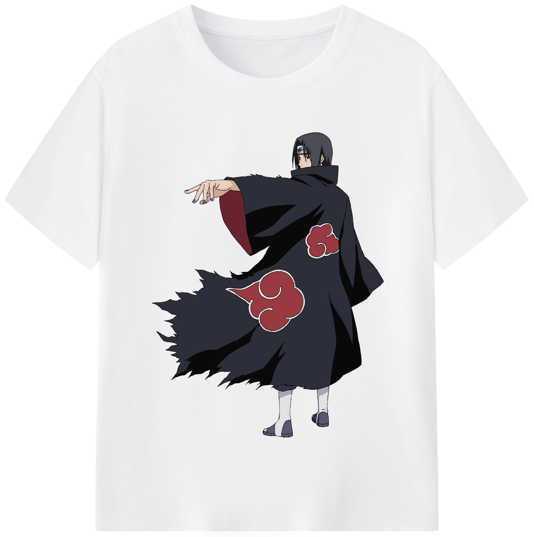 （画像用） NARUTO -ナルト- うちは イタチ Uchiha Itachi 綿100％半袖Tシャツ（フロントプリント）