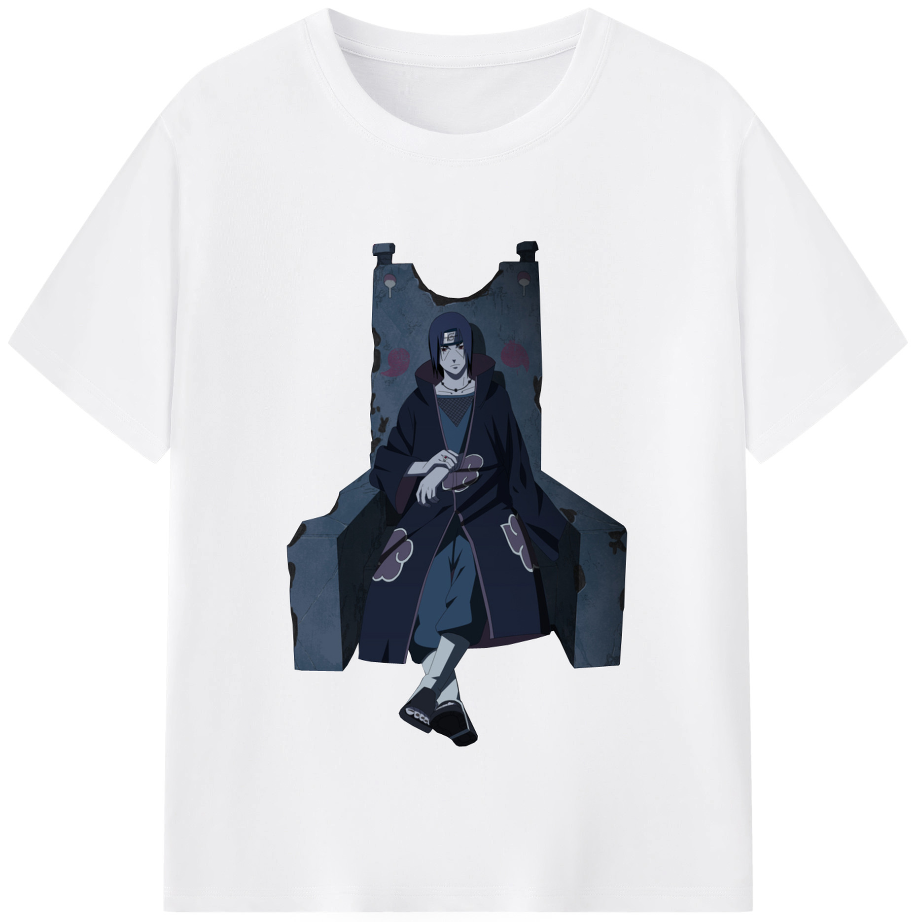 （画像用） NARUTO -ナルト- うちは イタチ Uchiha Itachi 綿100％半袖Tシャツ（フロントプリント）