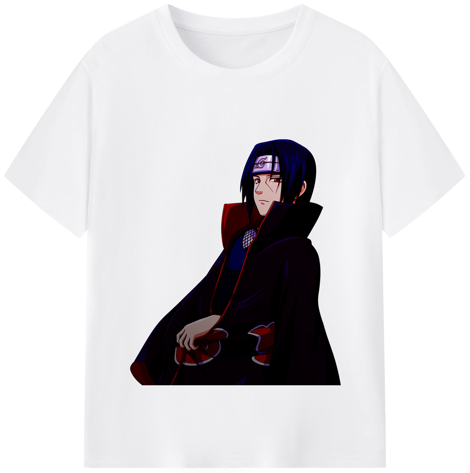 （画像用） NARUTO -ナルト- うちは イタチ Uchiha Itachi 綿100％半袖Tシャツ（フロントプリント）