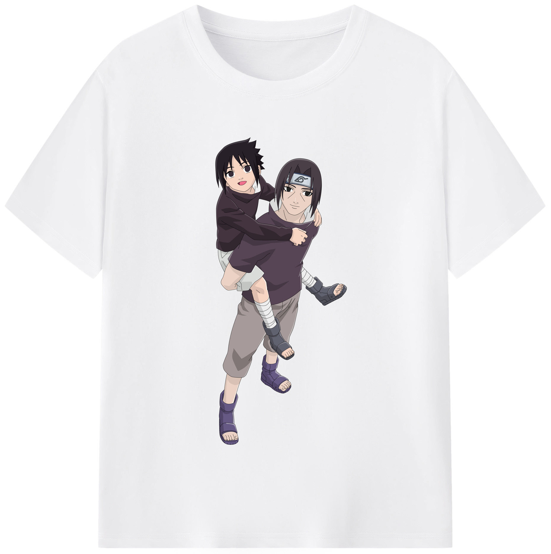 （画像用） NARUTO -ナルト- うちは イタチ Uchiha Itachi 綿100％半袖Tシャツ（フロントプリント）