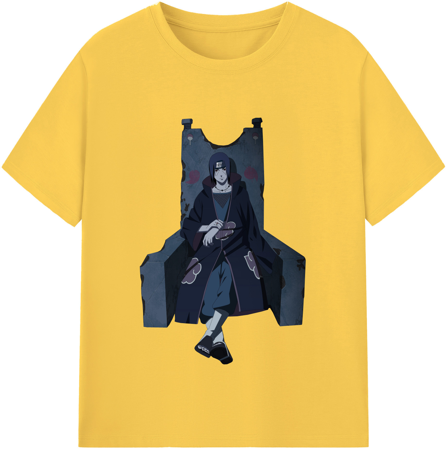 （画像用） NARUTO -ナルト- うちは イタチ Uchiha Itachi 綿100％半袖Tシャツ（フロントプリント）
