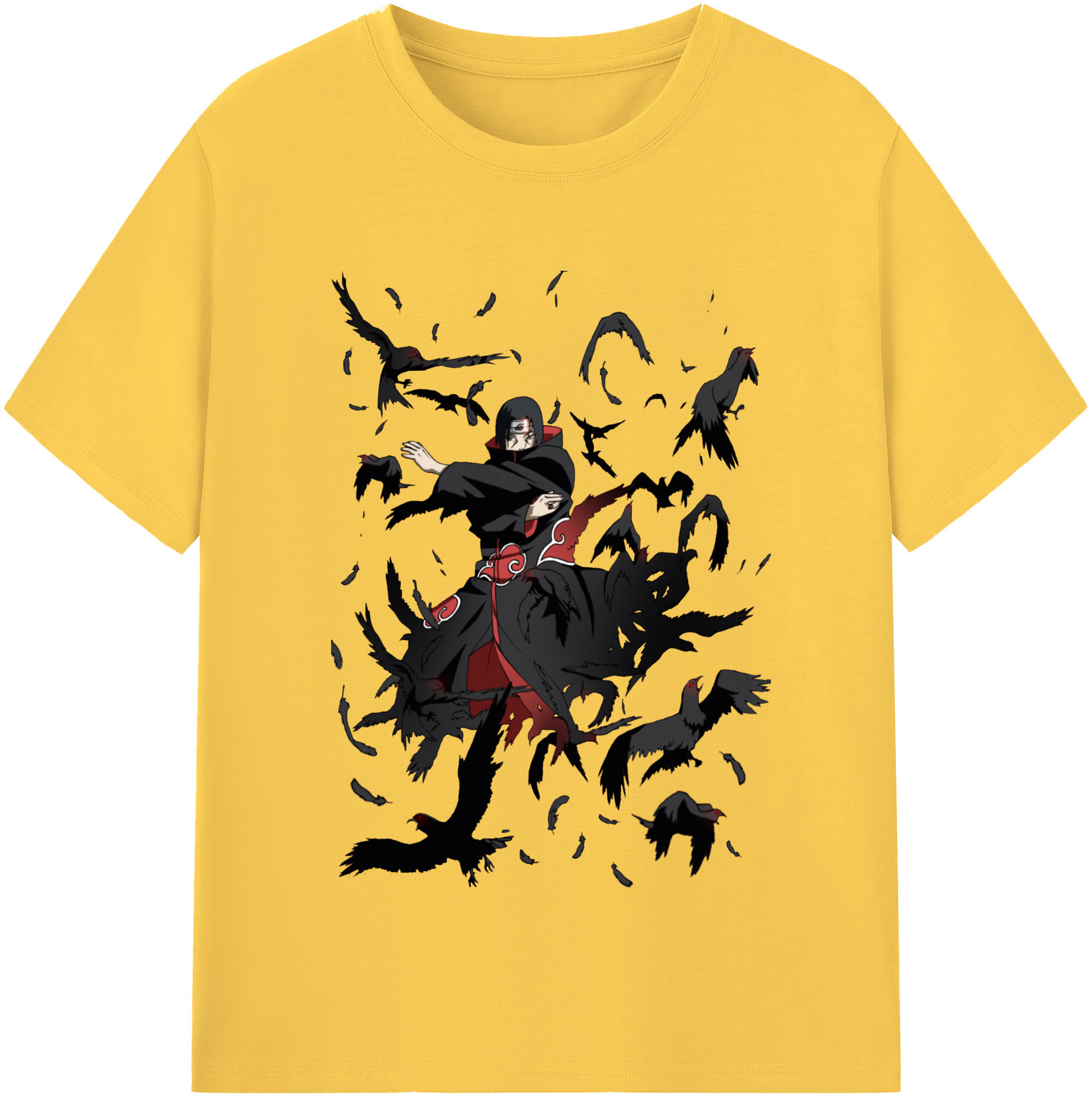 （画像用） NARUTO -ナルト- うちは イタチ Uchiha Itachi 綿100％半袖Tシャツ（フロントプリント）