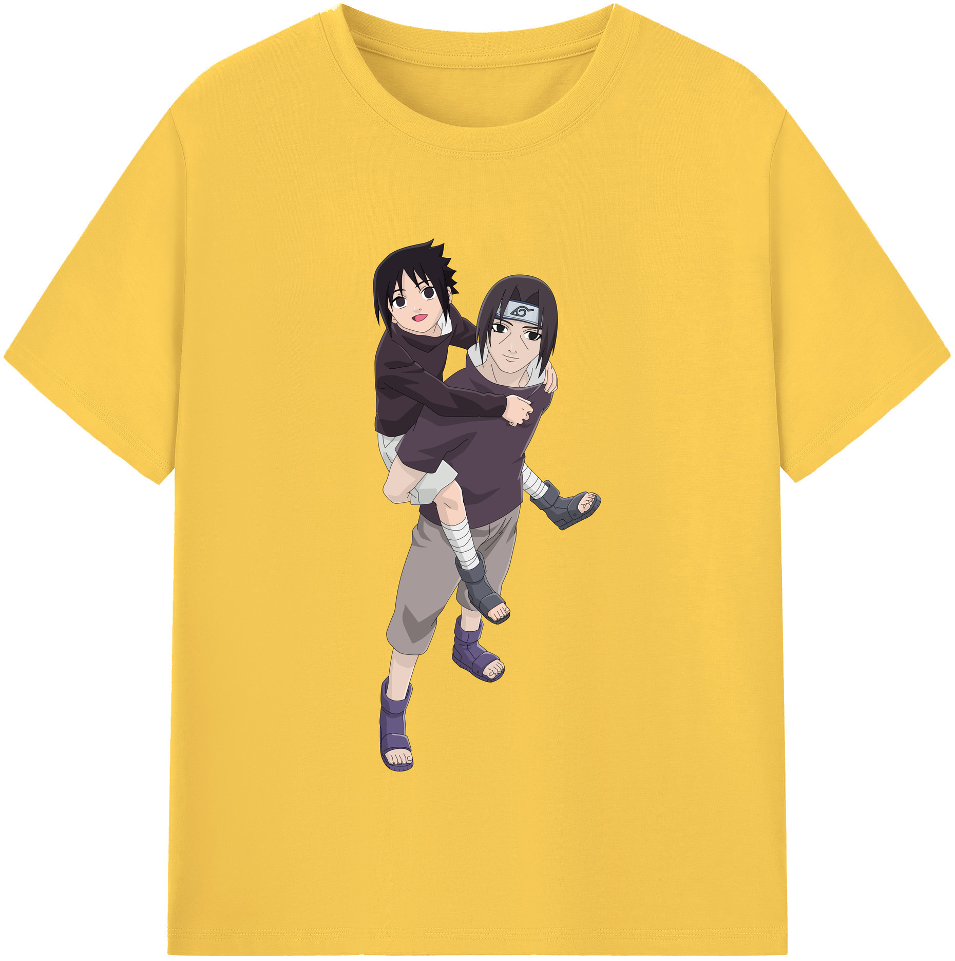 （画像用） NARUTO -ナルト- うちは イタチ Uchiha Itachi 綿100％半袖Tシャツ（フロントプリント）