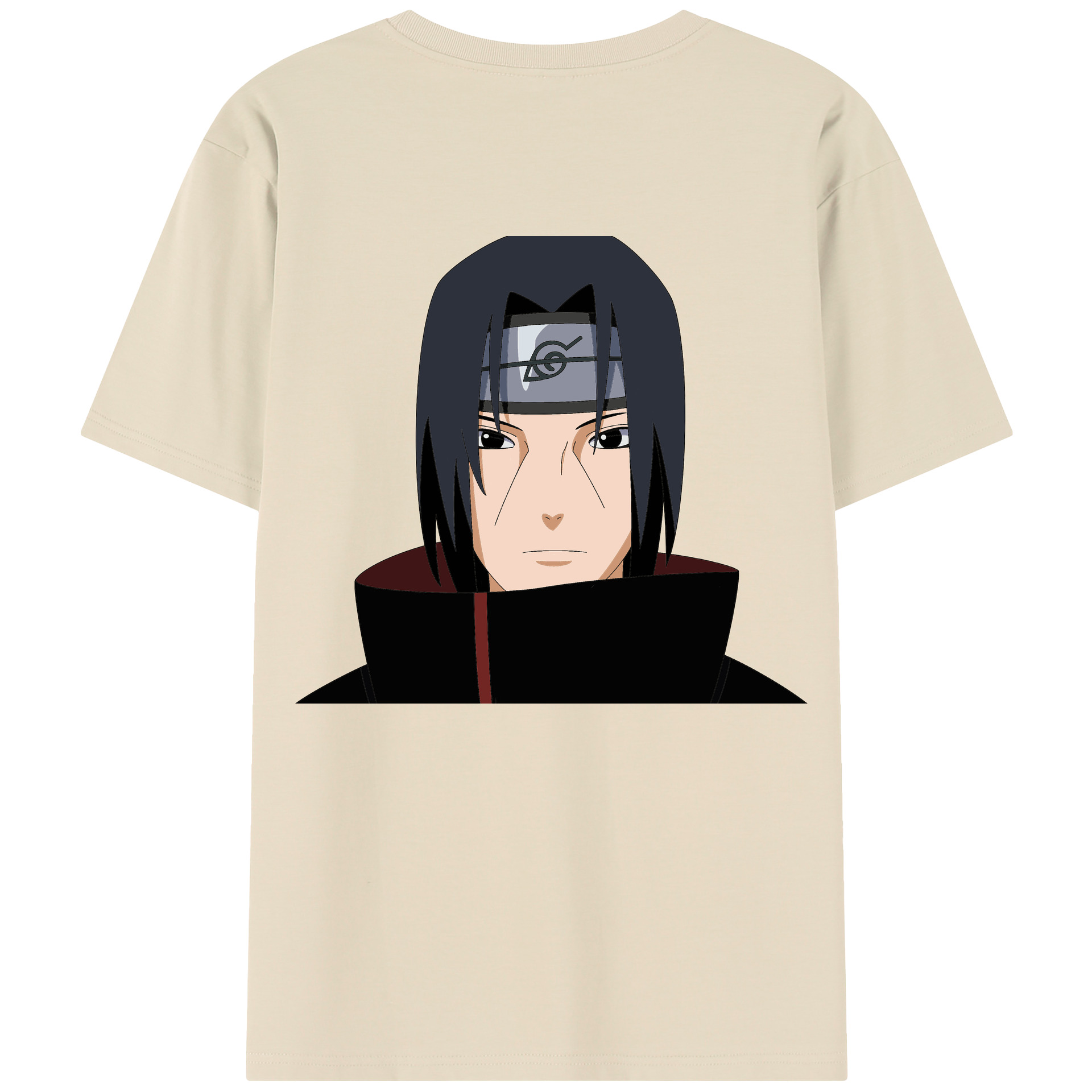 （画像用） NARUTO -ナルト- うちは イタチ Uchiha Itachi 綿100％半袖Tシャツ（背面プリント）