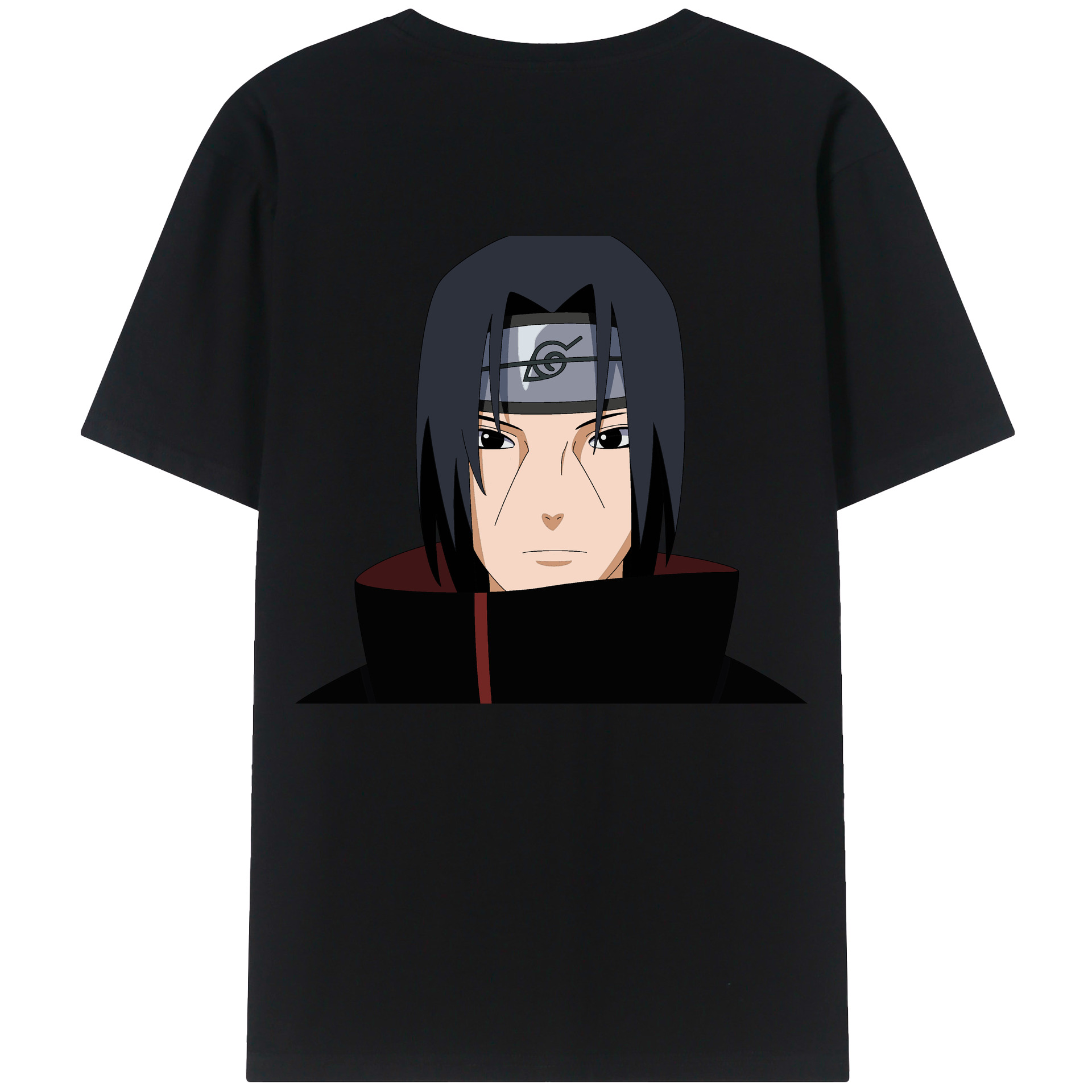 （画像用） NARUTO -ナルト- うちは イタチ Uchiha Itachi 綿100％半袖Tシャツ（背面プリント）