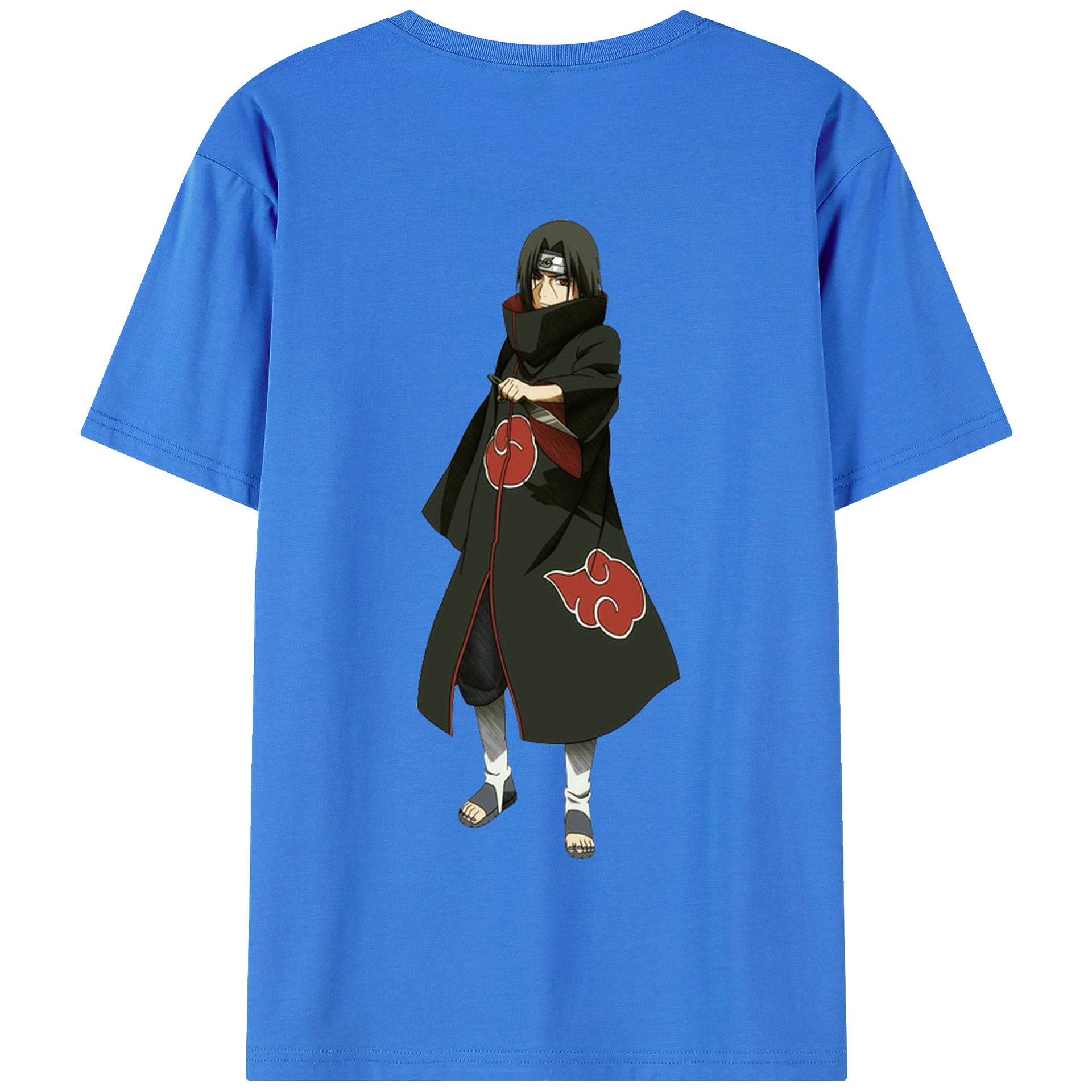 （画像用） NARUTO -ナルト- うちは イタチ Uchiha Itachi 綿100％半袖Tシャツ（背面プリント）