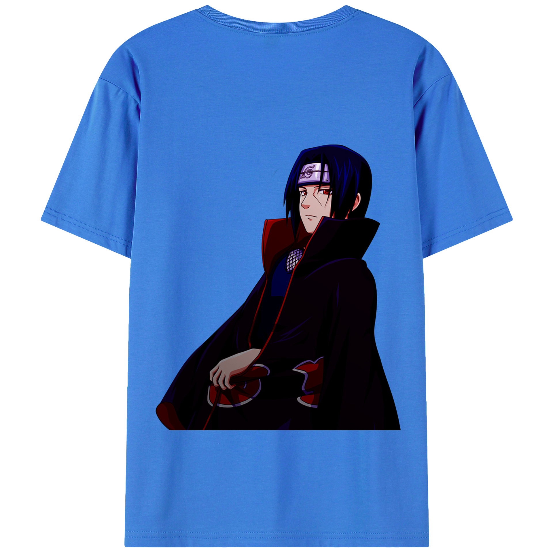 （画像用） NARUTO -ナルト- うちは イタチ Uchiha Itachi 綿100％半袖Tシャツ（背面プリント）