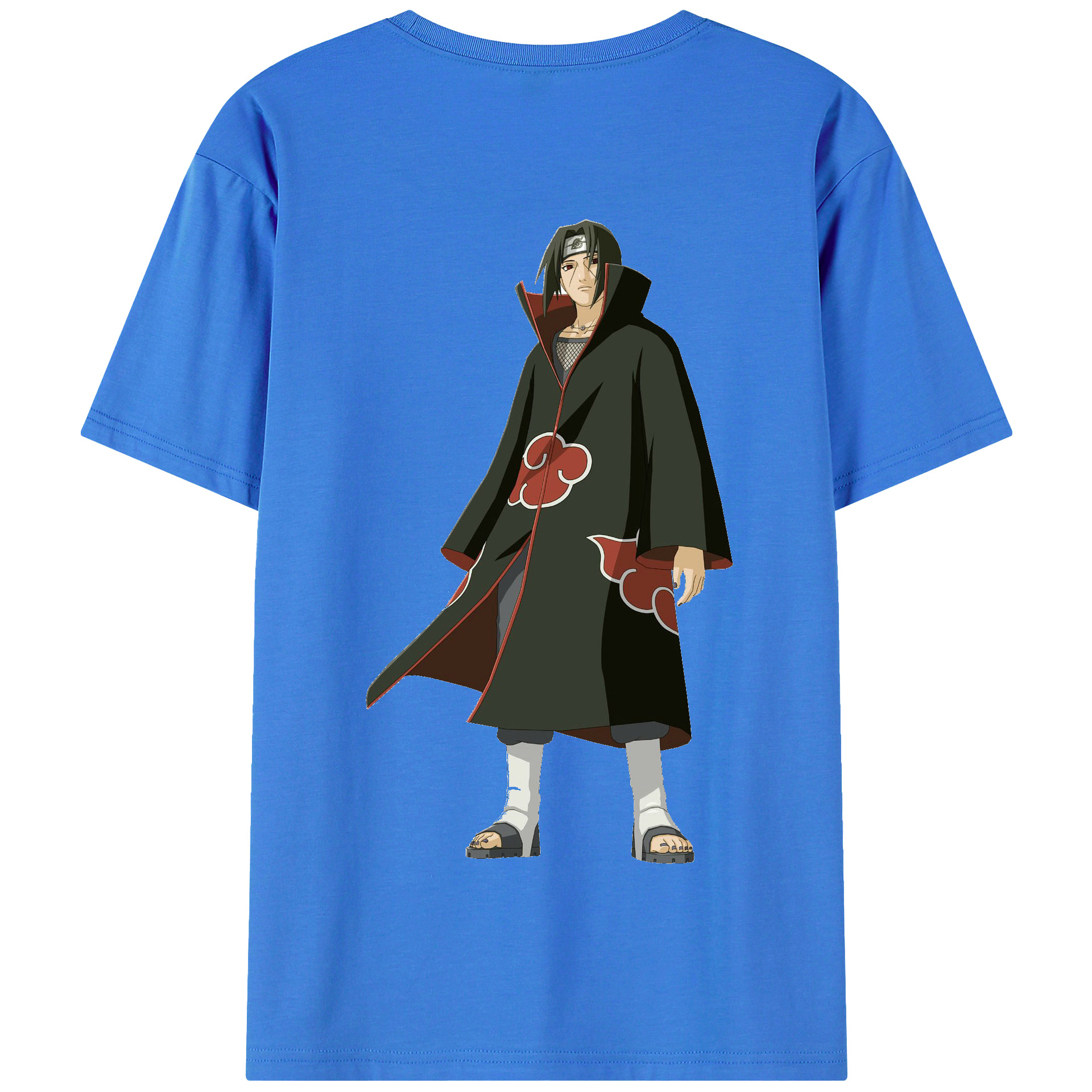 （画像用） NARUTO -ナルト- うちは イタチ Uchiha Itachi 綿100％半袖Tシャツ（背面プリント）
