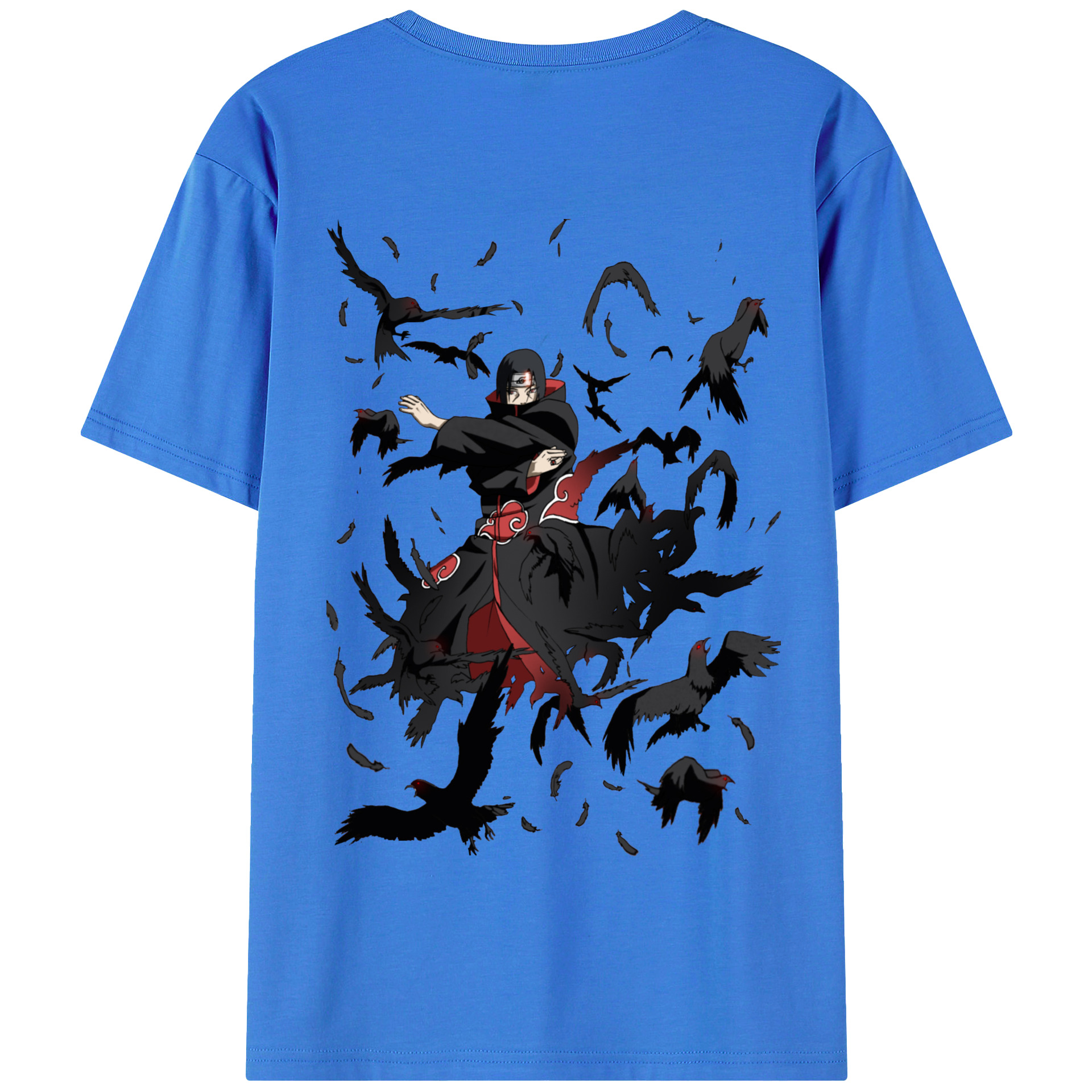 （画像用） NARUTO -ナルト- うちは イタチ Uchiha Itachi 綿100％半袖Tシャツ（背面プリント）