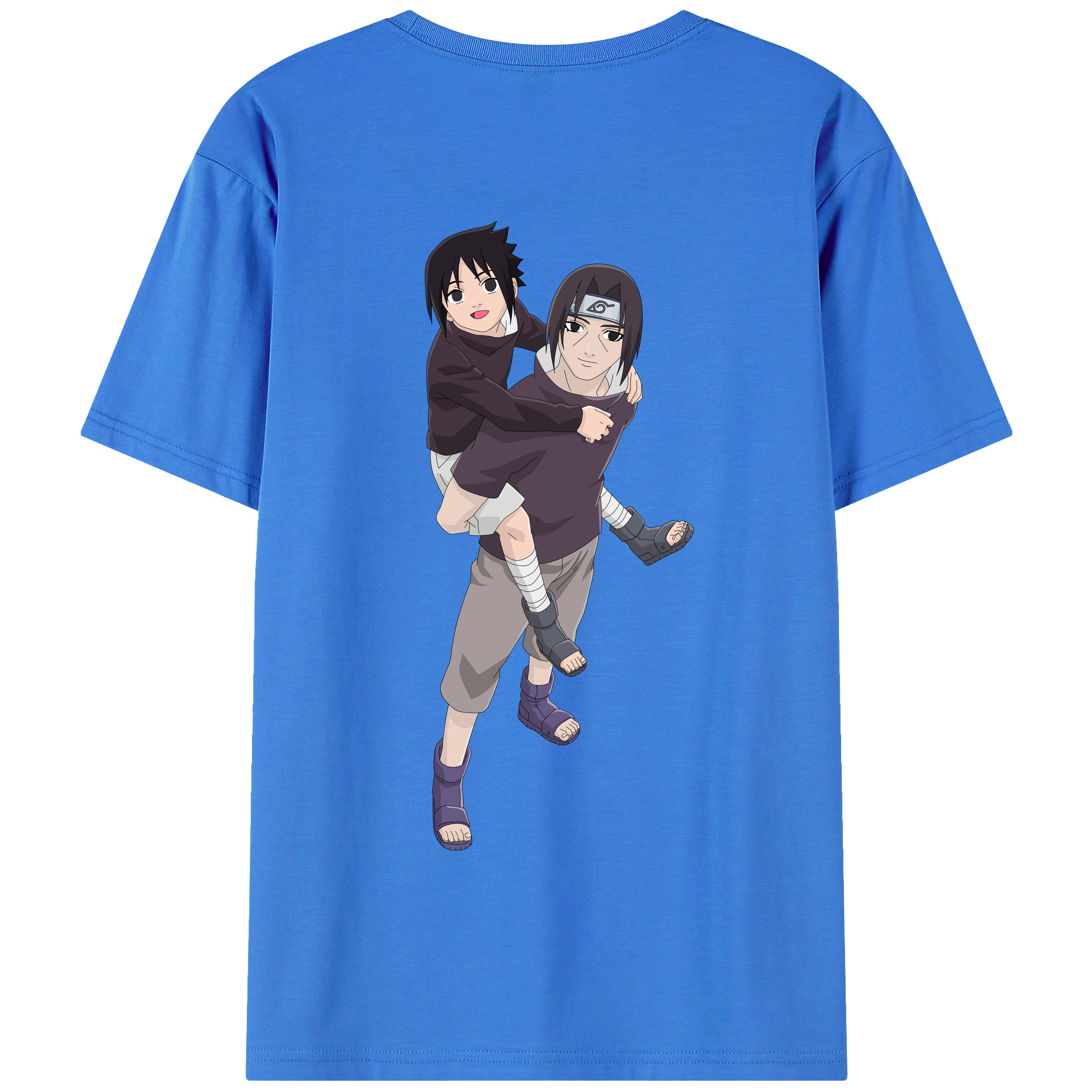 （画像用） NARUTO -ナルト- うちは イタチ Uchiha Itachi 綿100％半袖Tシャツ（背面プリント）