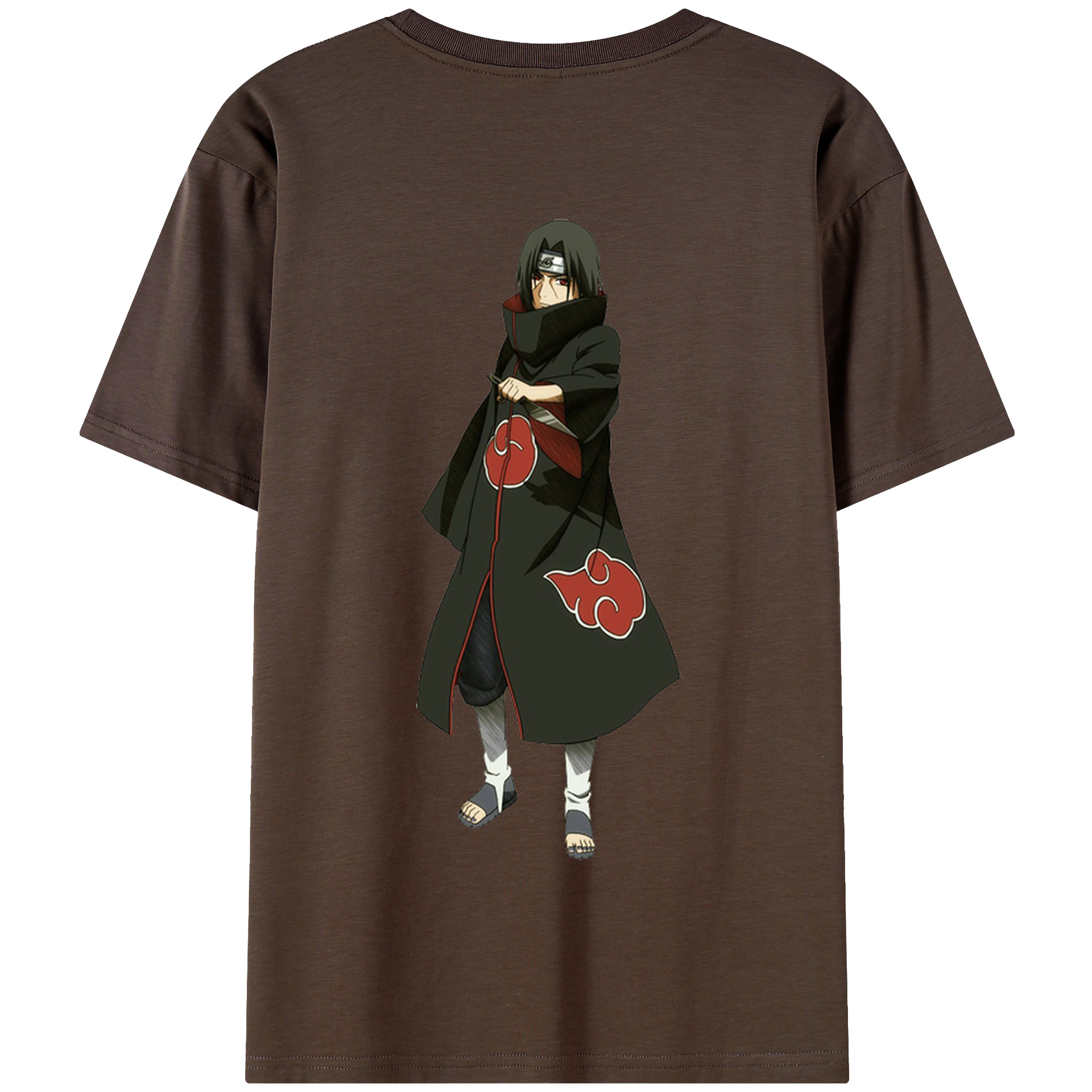 （画像用） NARUTO -ナルト- うちは イタチ Uchiha Itachi 綿100％半袖Tシャツ（背面プリント）