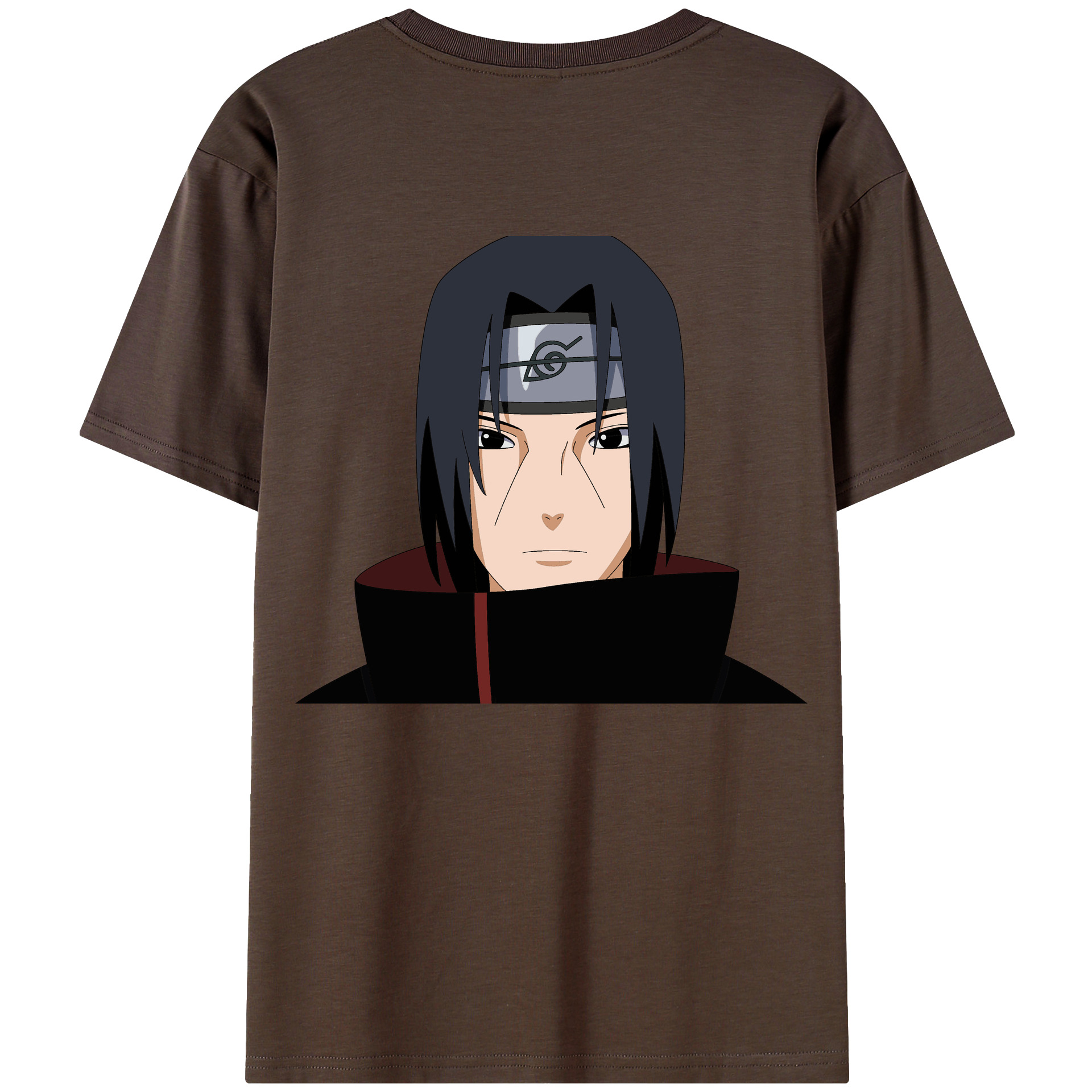 （画像用） NARUTO -ナルト- うちは イタチ Uchiha Itachi 綿100％半袖Tシャツ（背面プリント）