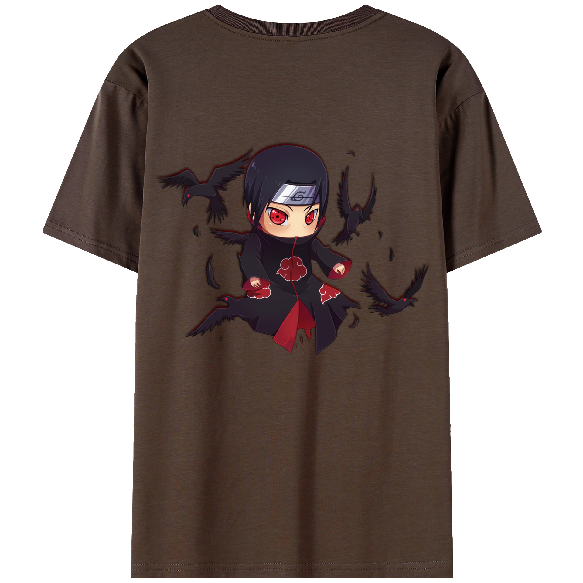 （画像用） NARUTO -ナルト- うちは イタチ Uchiha Itachi 綿100％半袖Tシャツ（背面プリント）