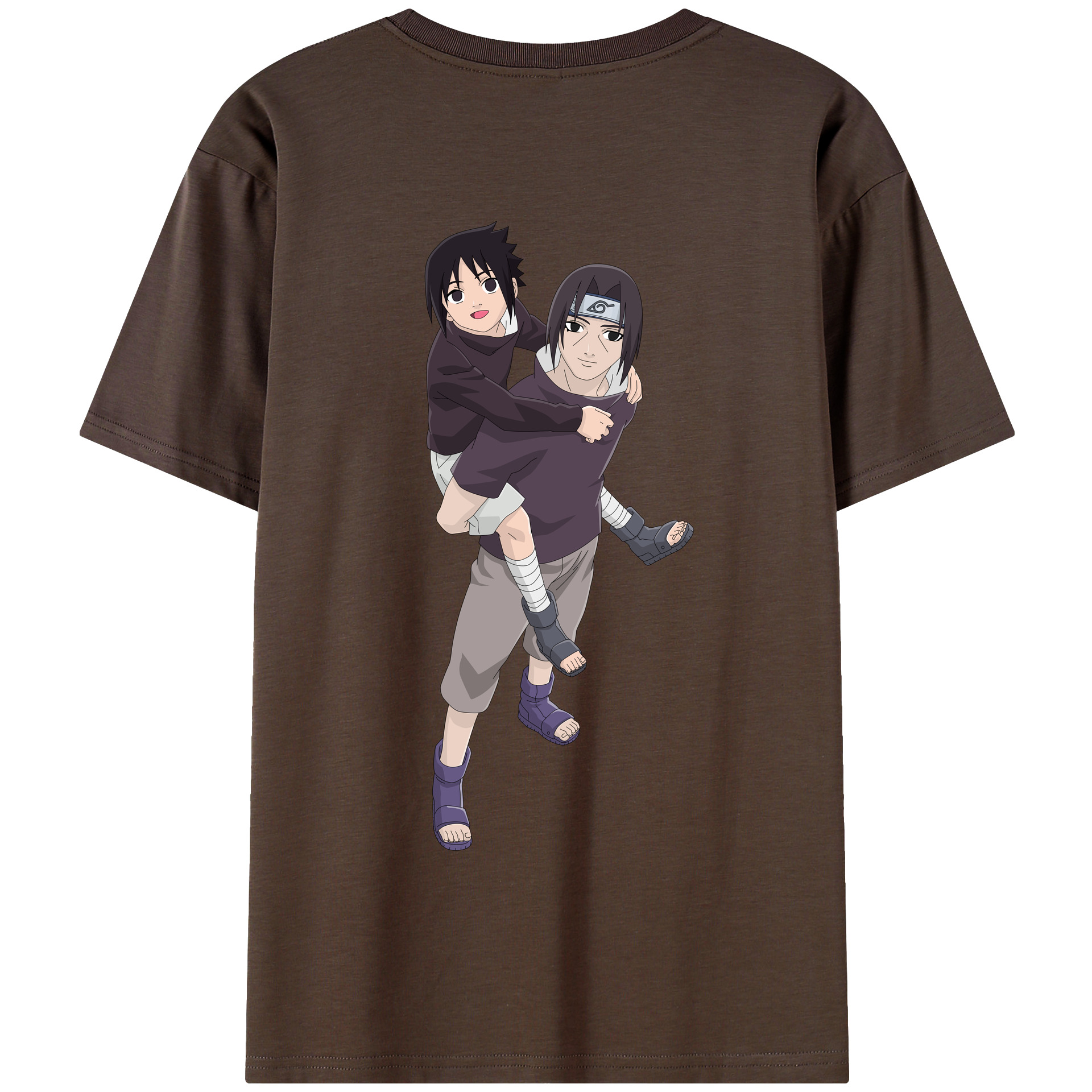 （画像用） NARUTO -ナルト- うちは イタチ Uchiha Itachi 綿100％半袖Tシャツ（背面プリント）