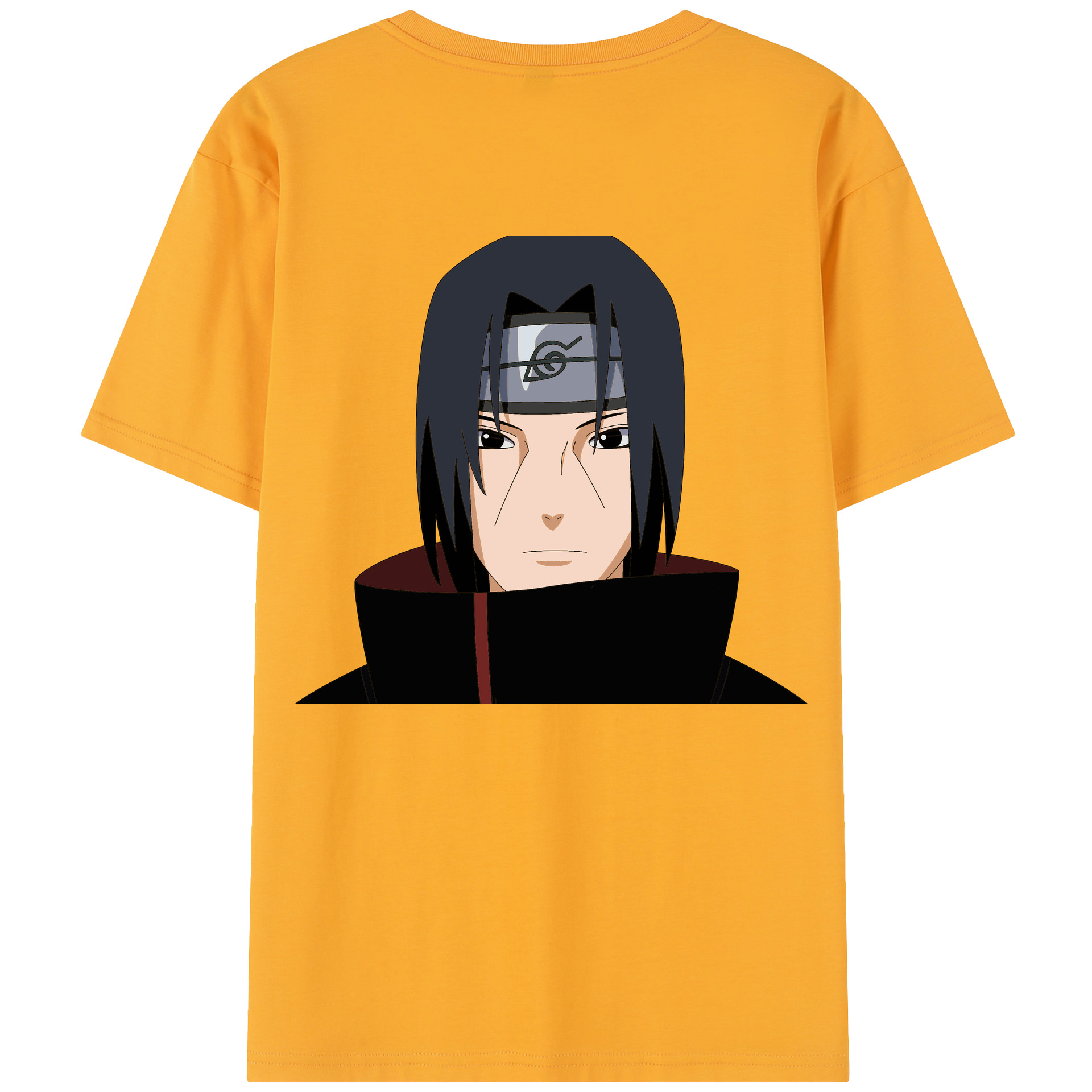 （画像用） NARUTO -ナルト- うちは イタチ Uchiha Itachi 綿100％半袖Tシャツ（背面プリント）