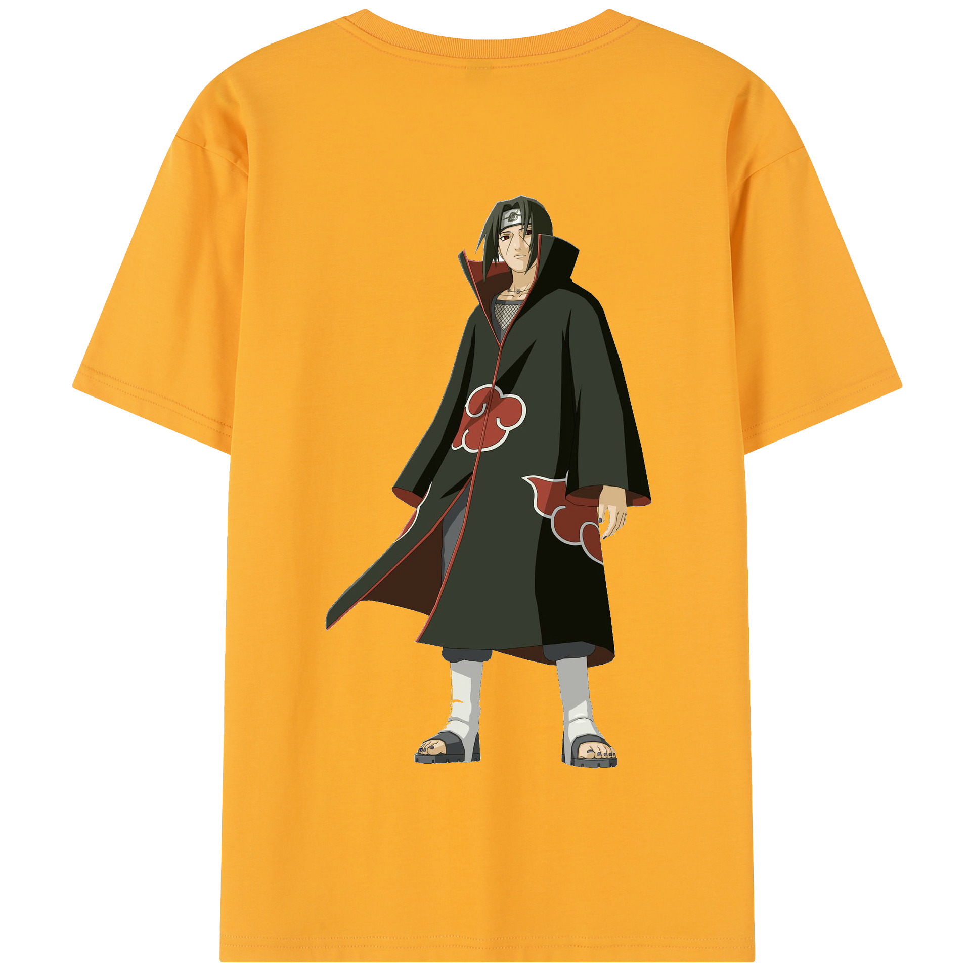 （画像用） NARUTO -ナルト- うちは イタチ Uchiha Itachi 綿100％半袖Tシャツ（背面プリント）