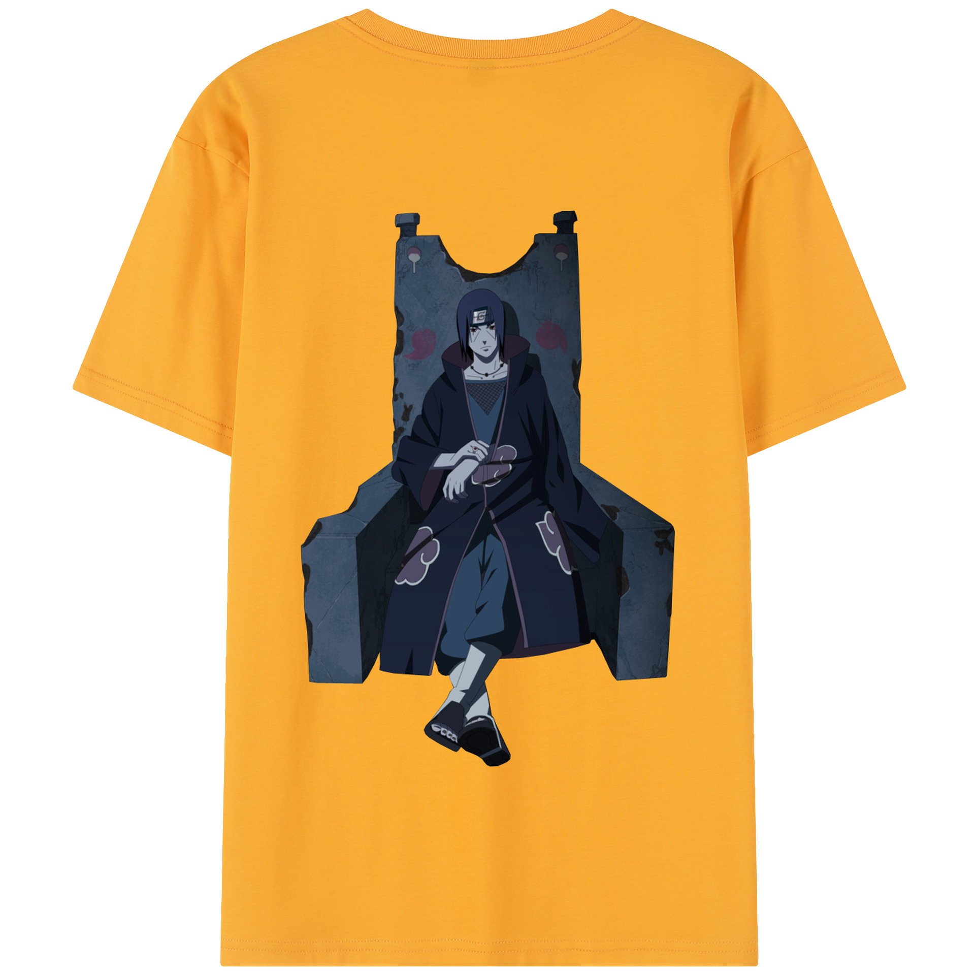 （画像用） NARUTO -ナルト- うちは イタチ Uchiha Itachi 綿100％半袖Tシャツ（背面プリント）