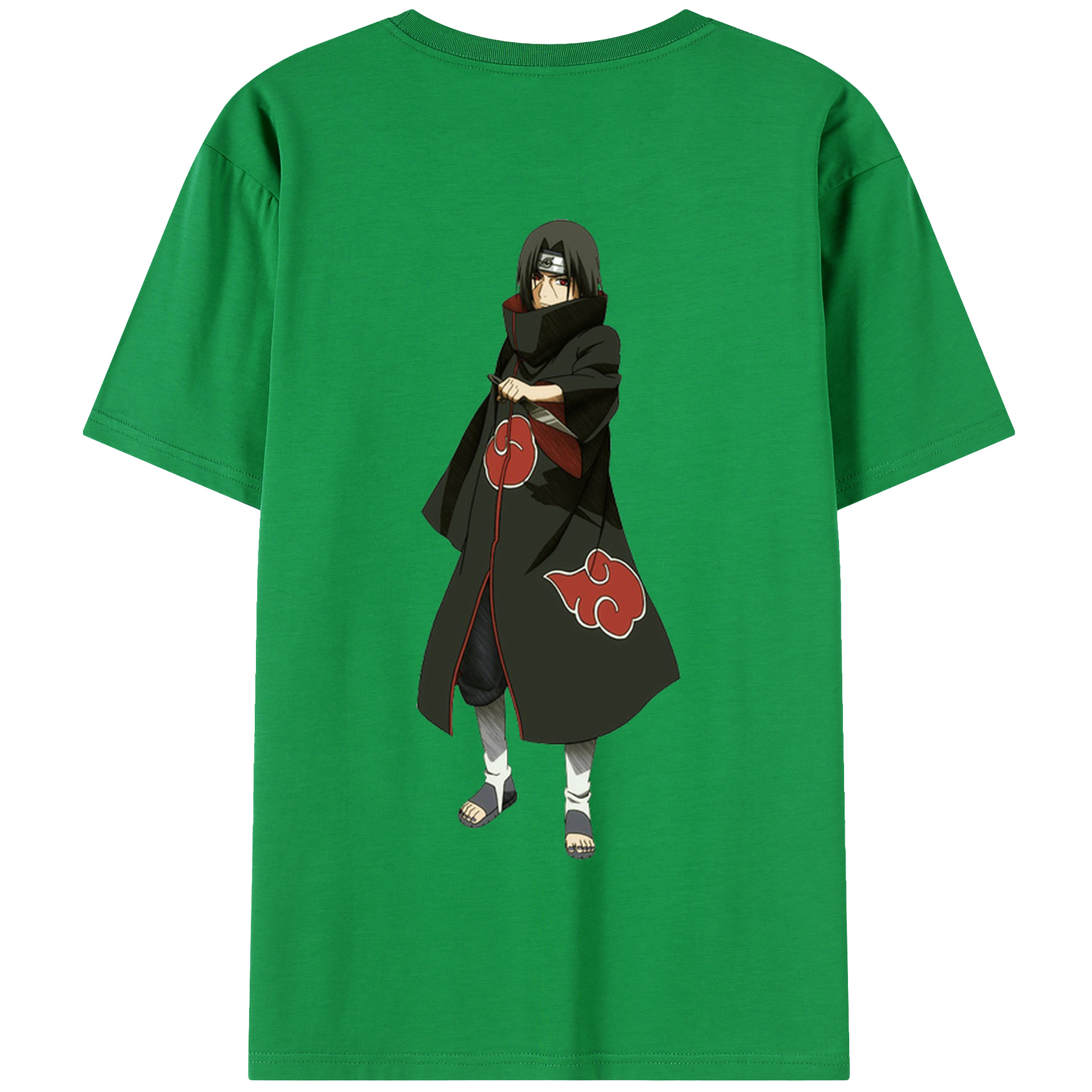 （画像用） NARUTO -ナルト- うちは イタチ Uchiha Itachi 綿100％半袖Tシャツ（背面プリント）