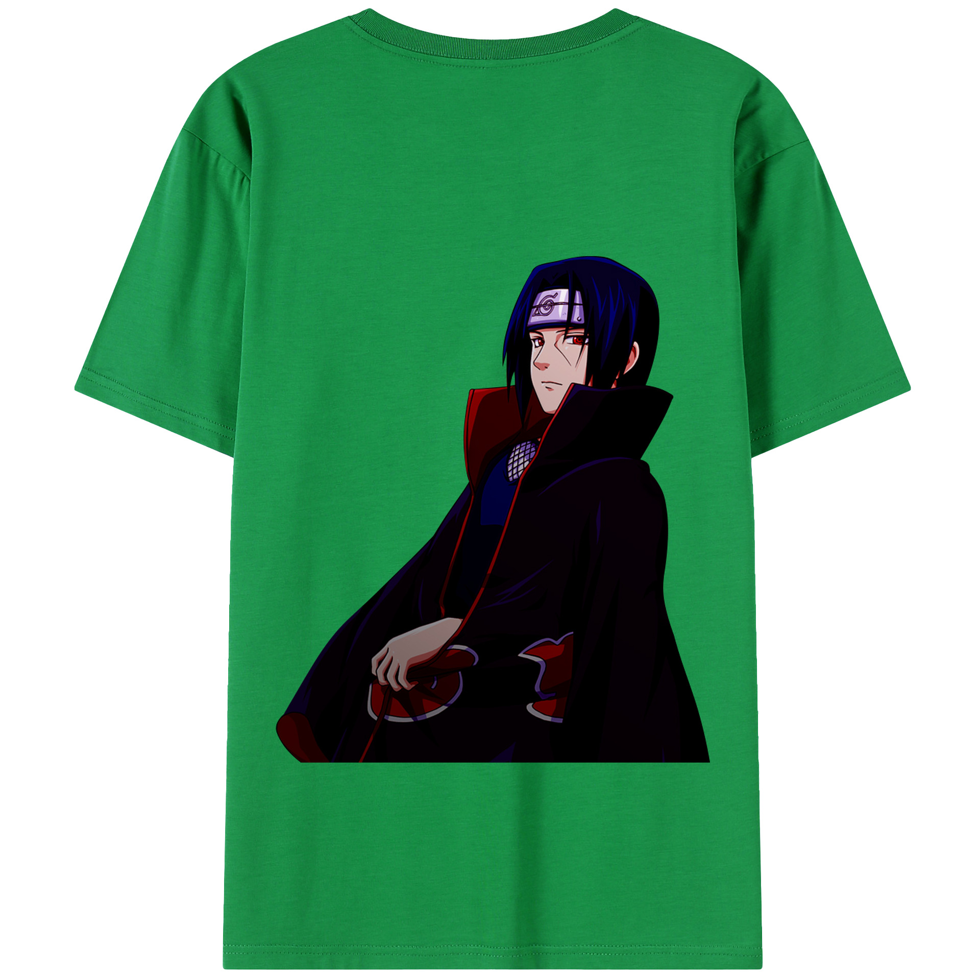 （画像用） NARUTO -ナルト- うちは イタチ Uchiha Itachi 綿100％半袖Tシャツ（背面プリント）
