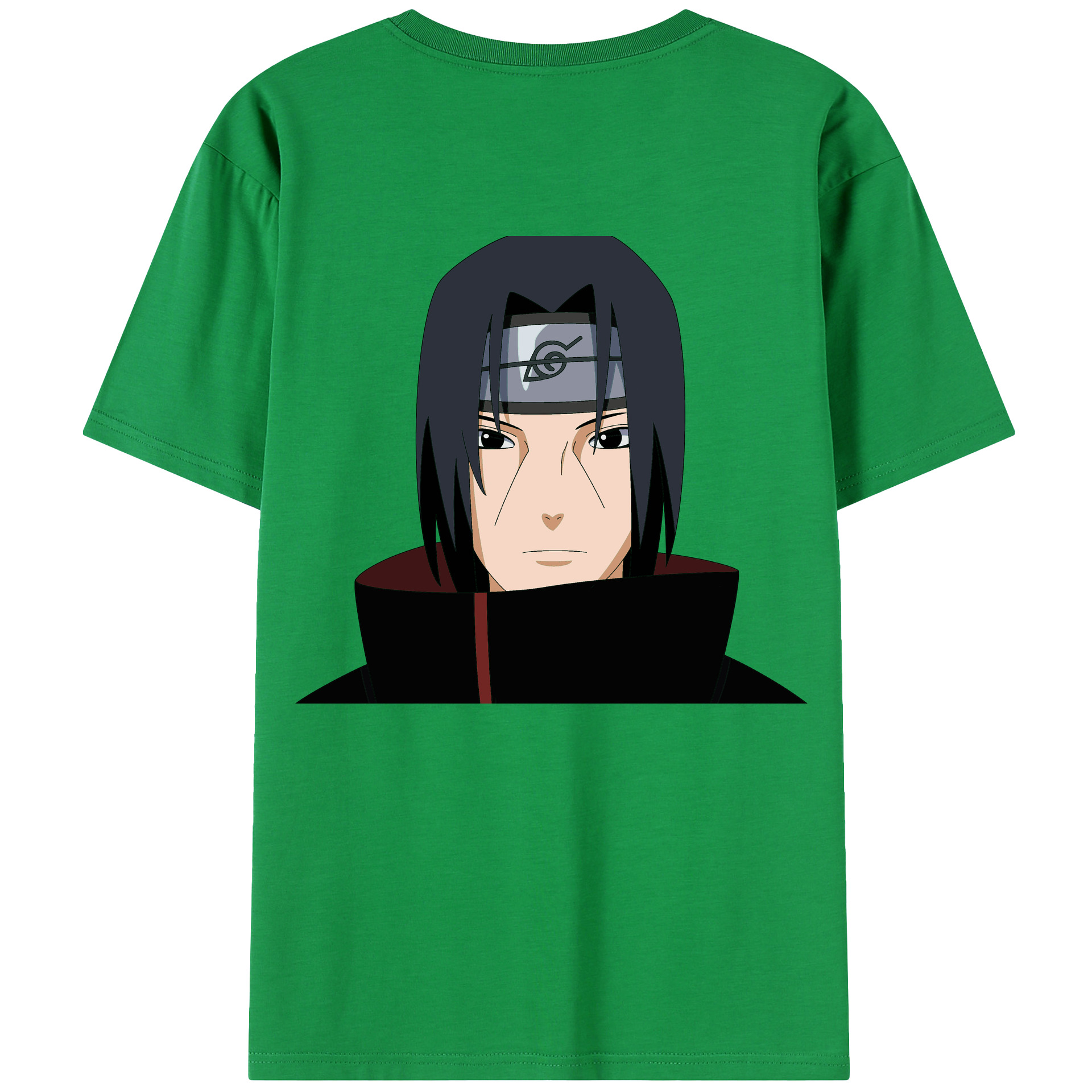 （画像用） NARUTO -ナルト- うちは イタチ Uchiha Itachi 綿100％半袖Tシャツ（背面プリント）