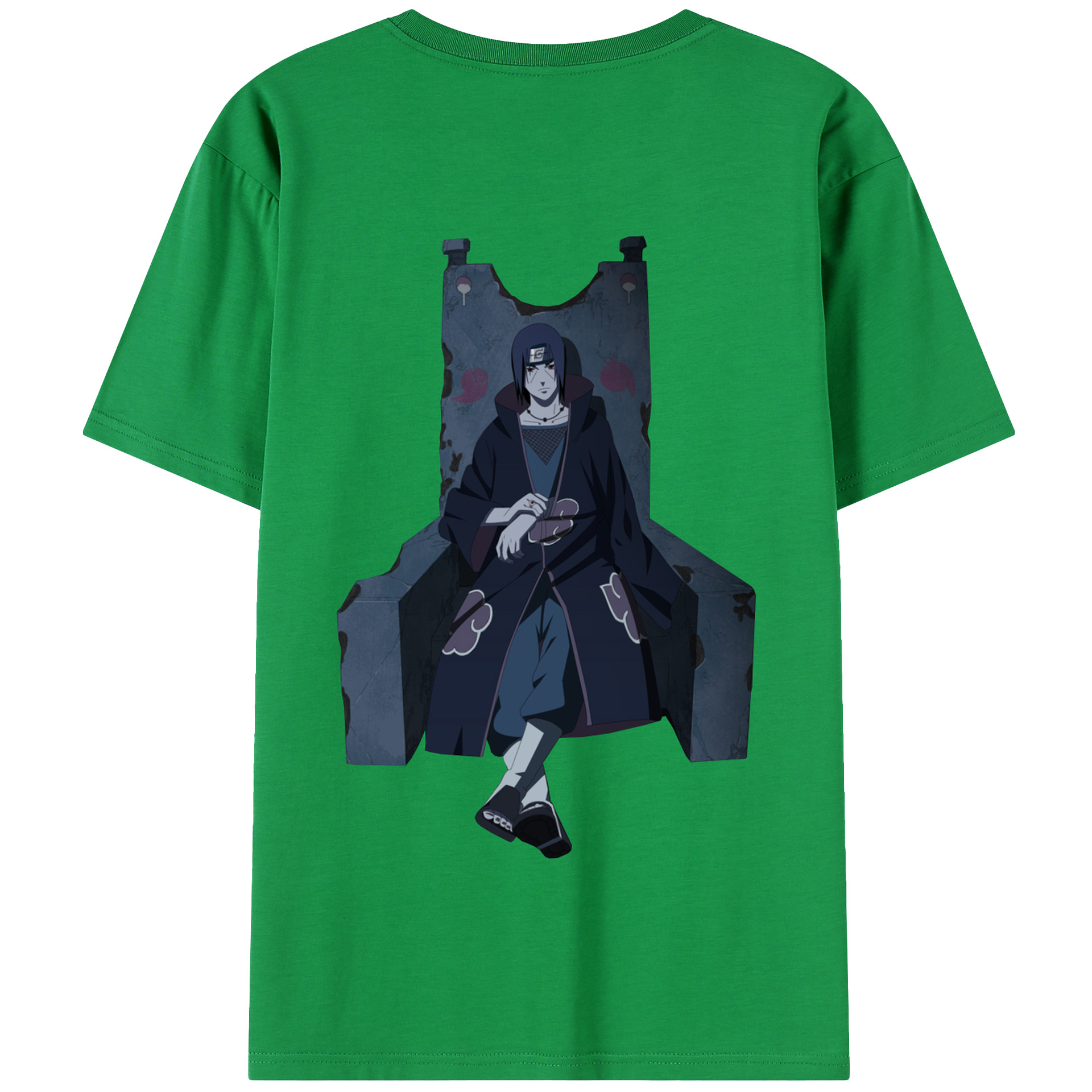 （画像用） NARUTO -ナルト- うちは イタチ Uchiha Itachi 綿100％半袖Tシャツ（背面プリント）