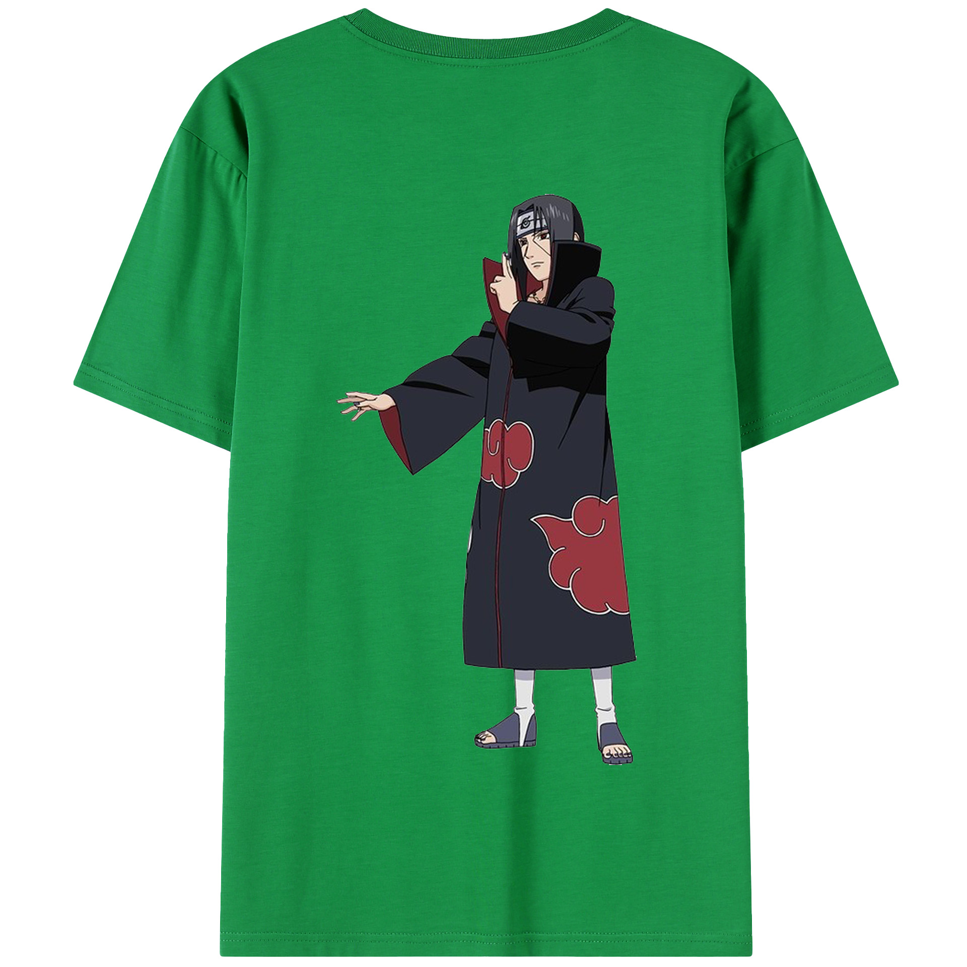 （画像用） NARUTO -ナルト- うちは イタチ Uchiha Itachi 綿100％半袖Tシャツ（背面プリント）