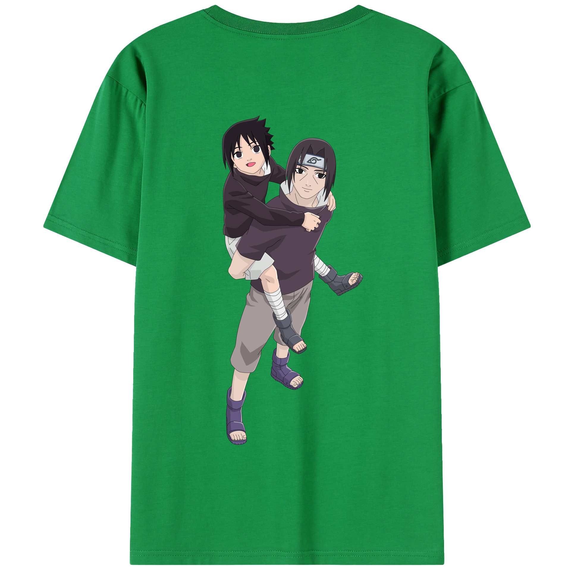 （画像用） NARUTO -ナルト- うちは イタチ Uchiha Itachi 綿100％半袖Tシャツ（背面プリント）