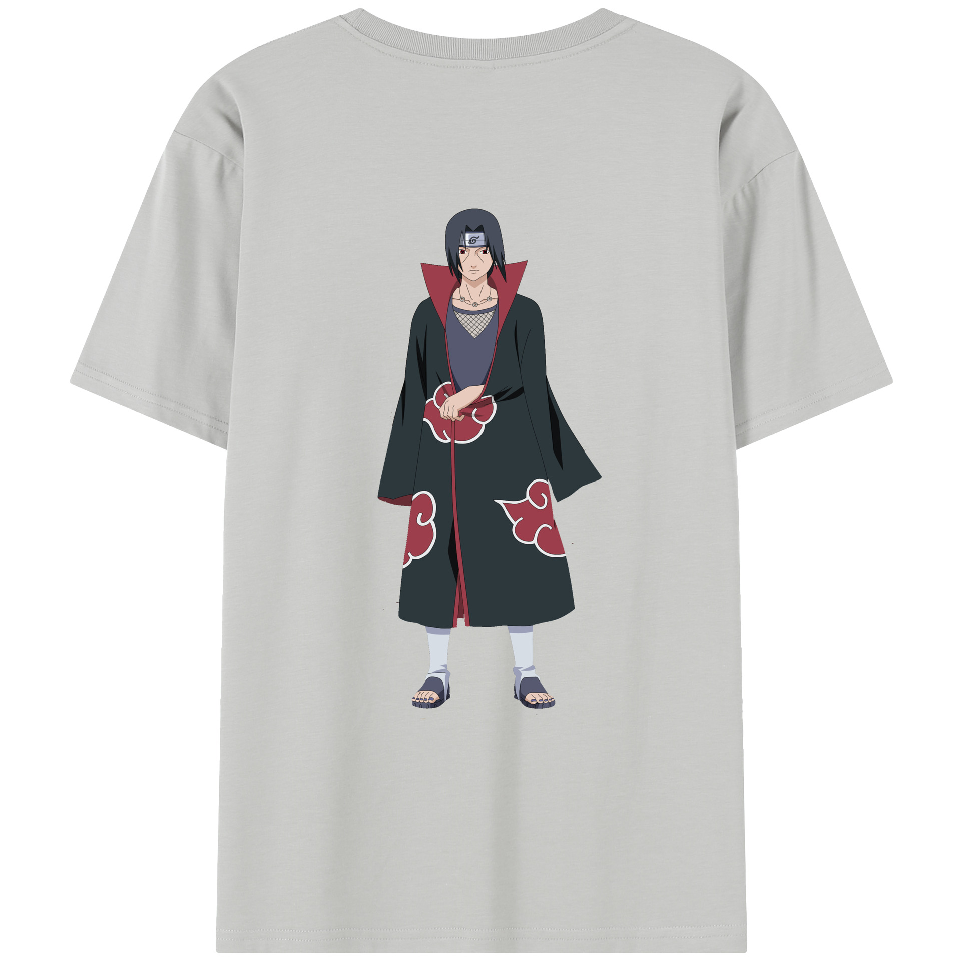 （画像用） NARUTO -ナルト- うちは イタチ Uchiha Itachi 綿100％半袖Tシャツ（背面プリント）