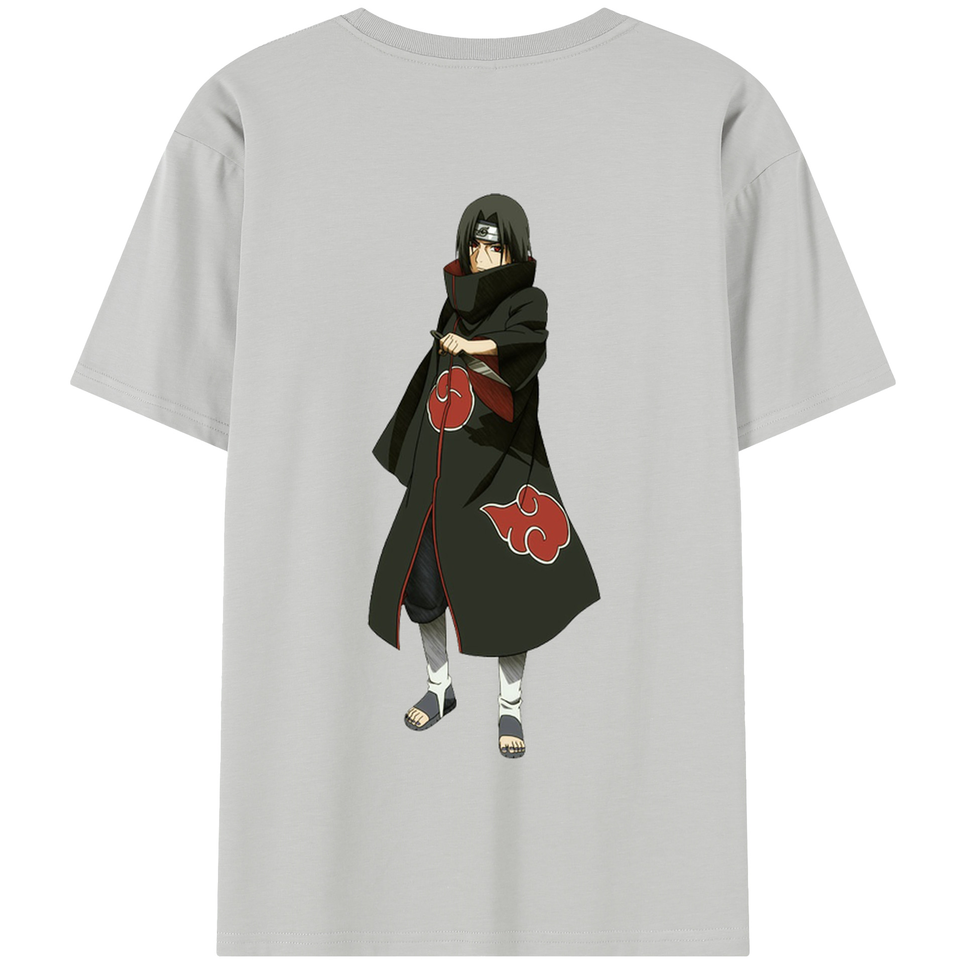 （画像用） NARUTO -ナルト- うちは イタチ Uchiha Itachi 綿100％半袖Tシャツ（背面プリント）