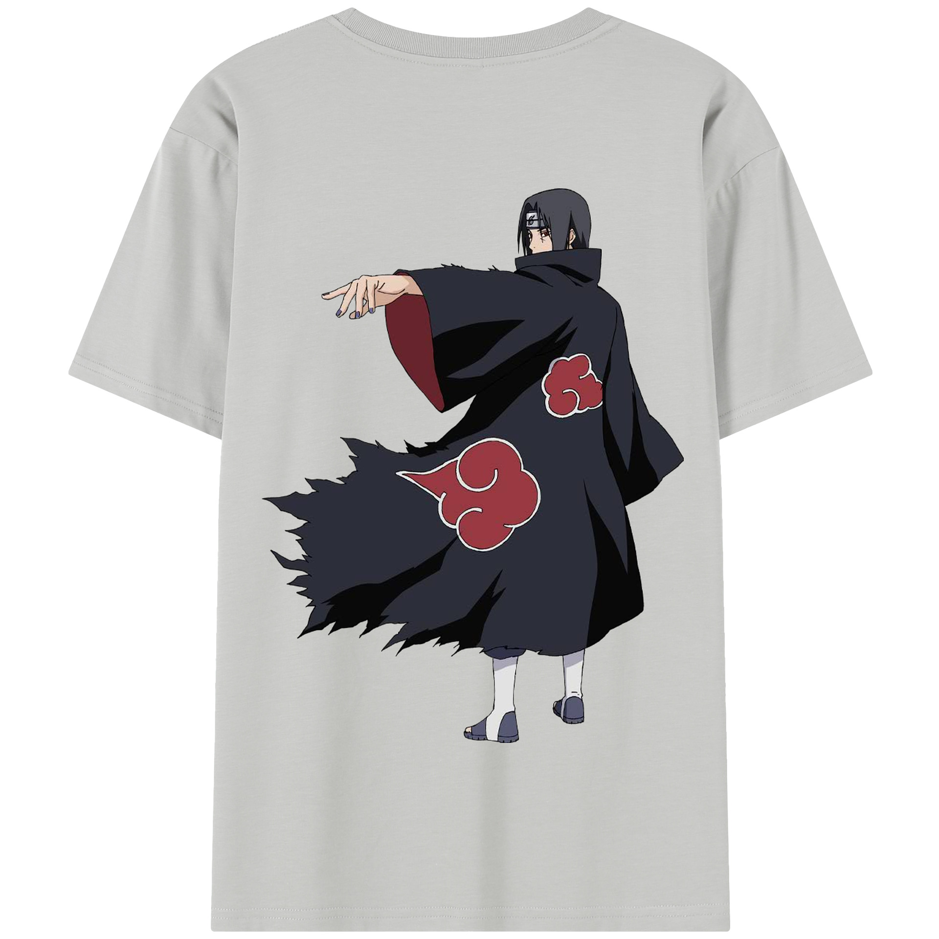 （画像用） NARUTO -ナルト- うちは イタチ Uchiha Itachi 綿100％半袖Tシャツ（背面プリント）