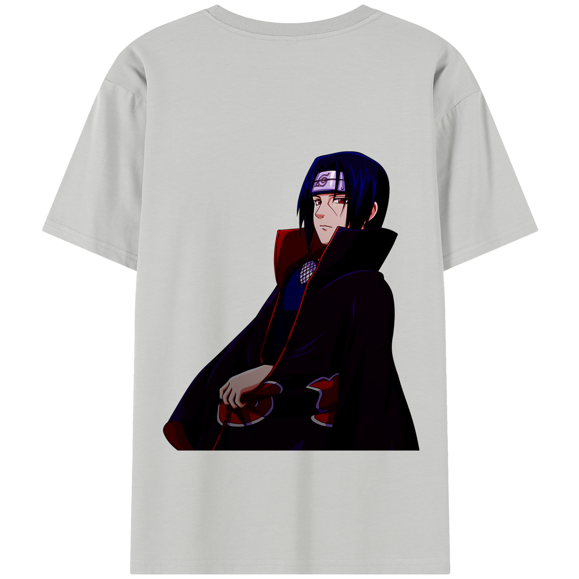 （画像用） NARUTO -ナルト- うちは イタチ Uchiha Itachi 綿100％半袖Tシャツ（背面プリント）