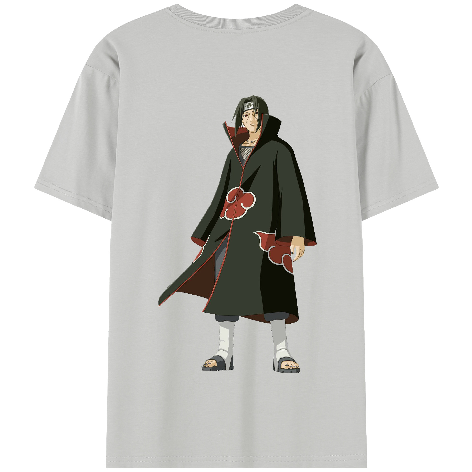 （画像用） NARUTO -ナルト- うちは イタチ Uchiha Itachi 綿100％半袖Tシャツ（背面プリント）