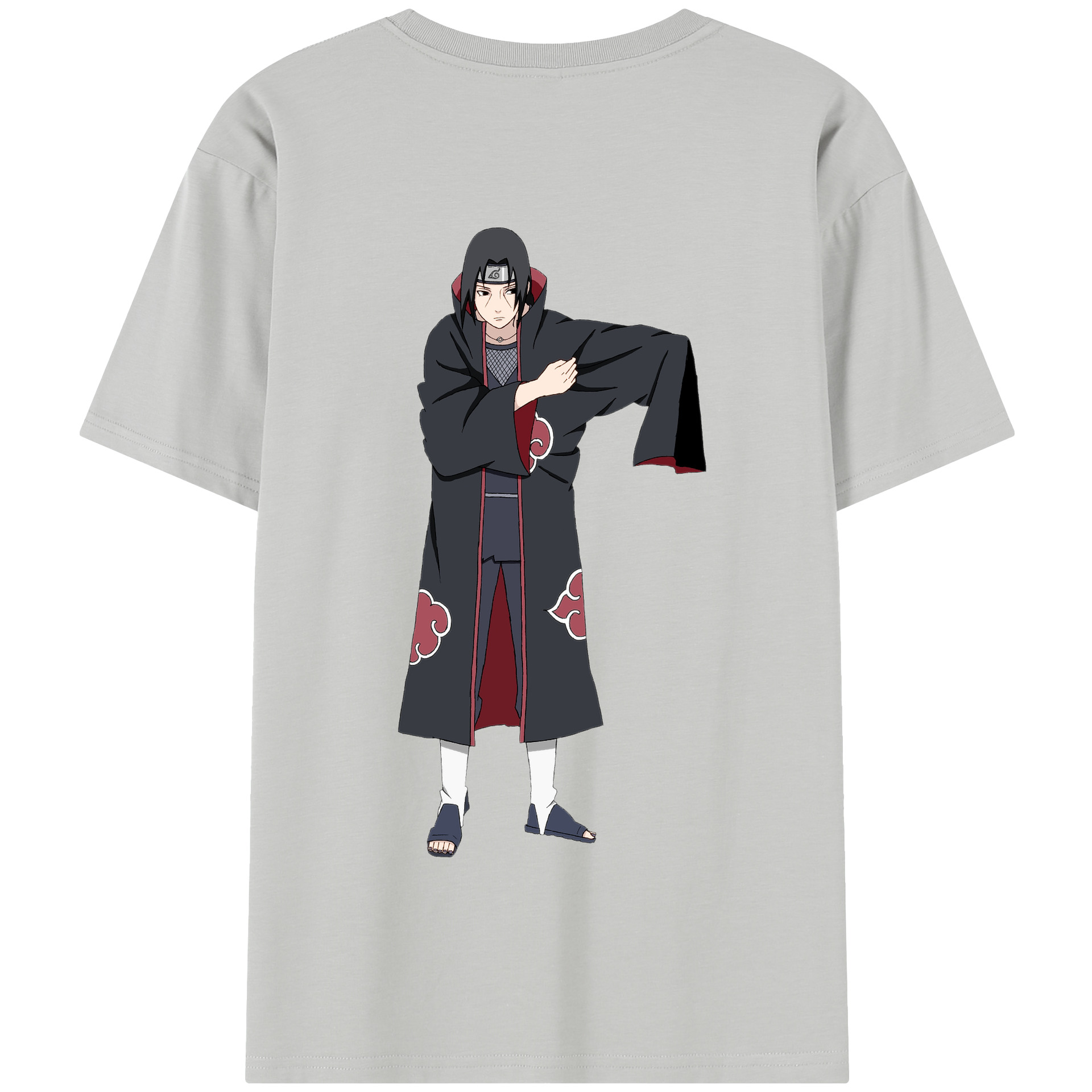 （画像用） NARUTO -ナルト- うちは イタチ Uchiha Itachi 綿100％半袖Tシャツ（背面プリント）