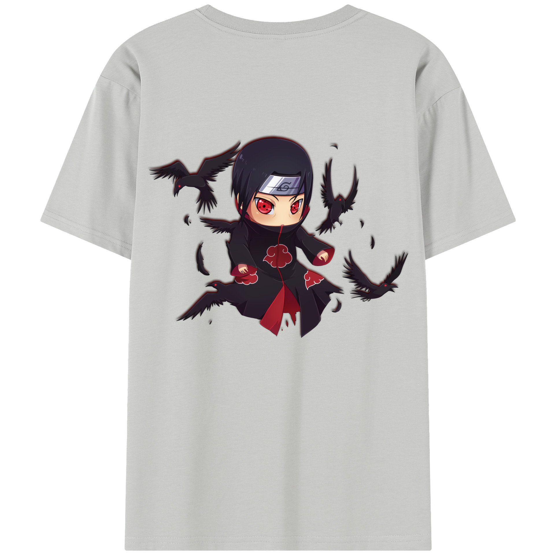 （画像用） NARUTO -ナルト- うちは イタチ Uchiha Itachi 綿100％半袖Tシャツ（背面プリント）