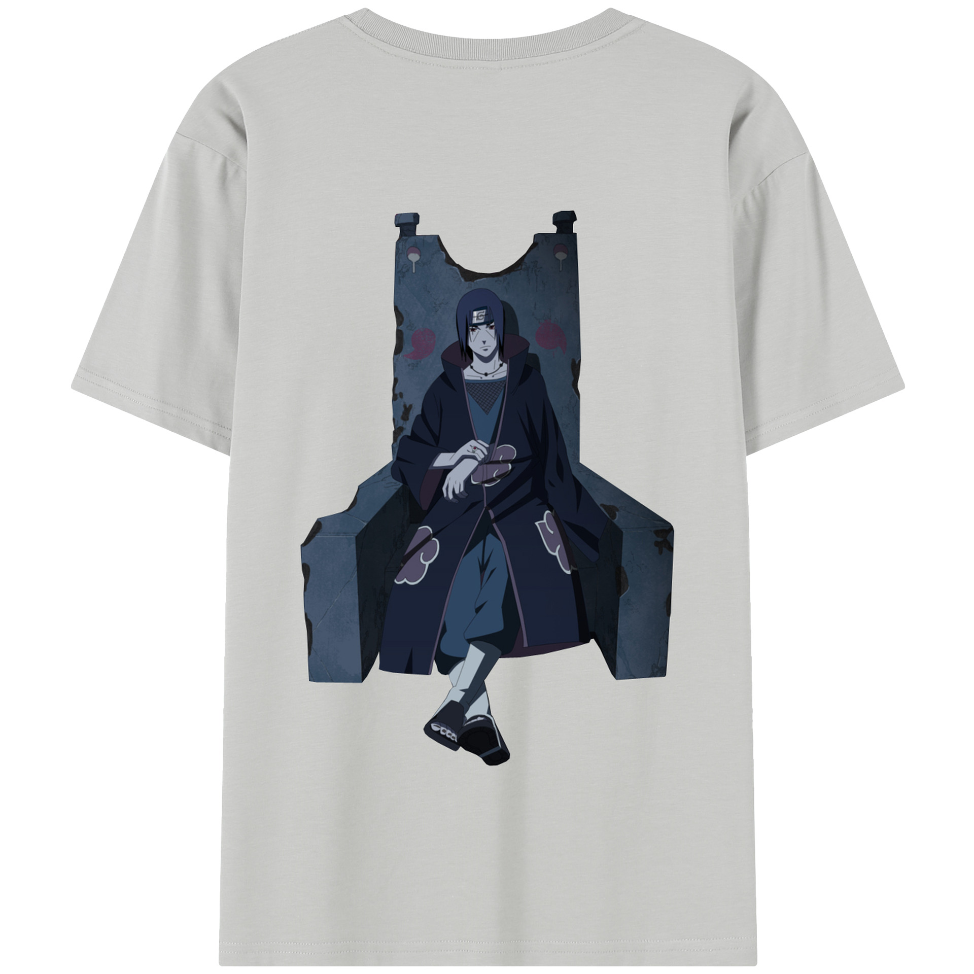（画像用） NARUTO -ナルト- うちは イタチ Uchiha Itachi 綿100％半袖Tシャツ（背面プリント）