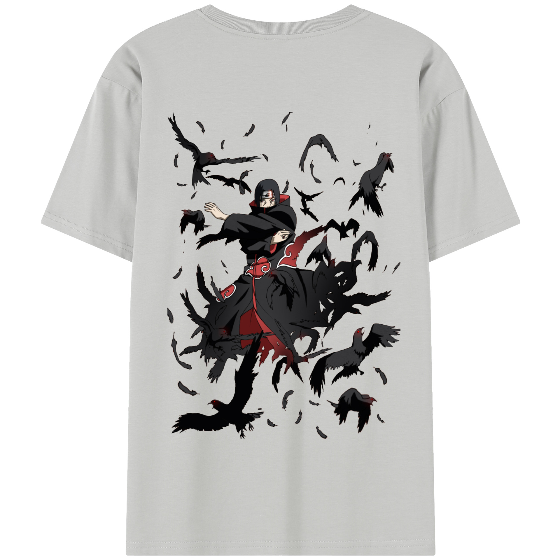 （画像用） NARUTO -ナルト- うちは イタチ Uchiha Itachi 綿100％半袖Tシャツ（背面プリント）