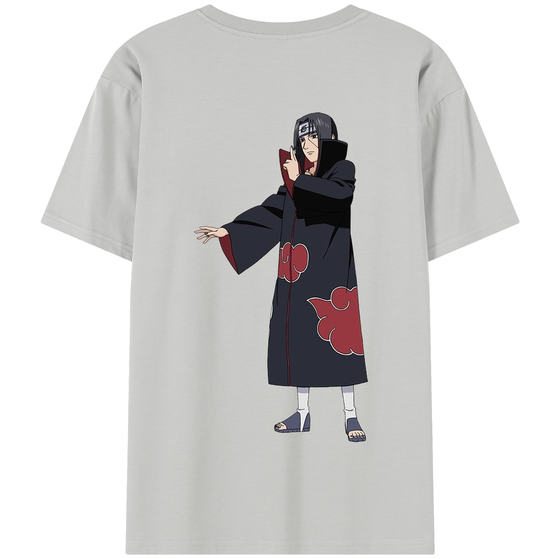 （画像用） NARUTO -ナルト- うちは イタチ Uchiha Itachi 綿100％半袖Tシャツ（背面プリント）