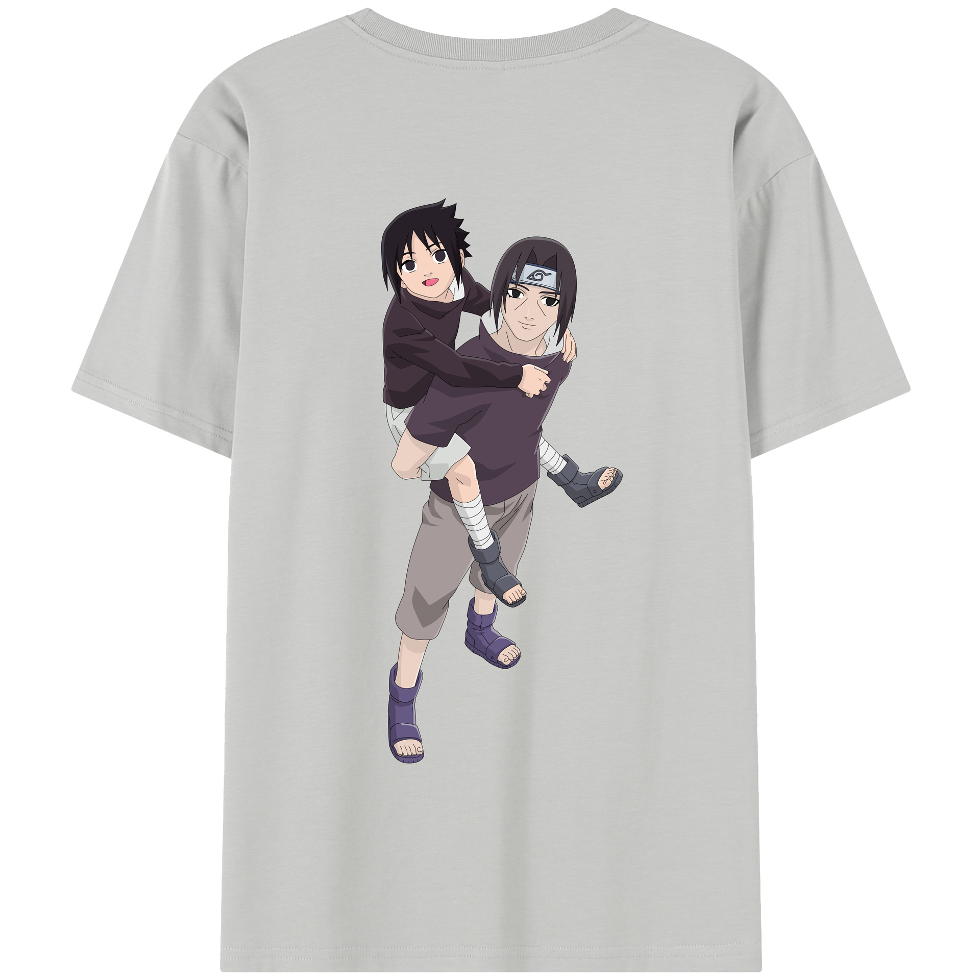 （画像用） NARUTO -ナルト- うちは イタチ Uchiha Itachi 綿100％半袖Tシャツ（背面プリント）