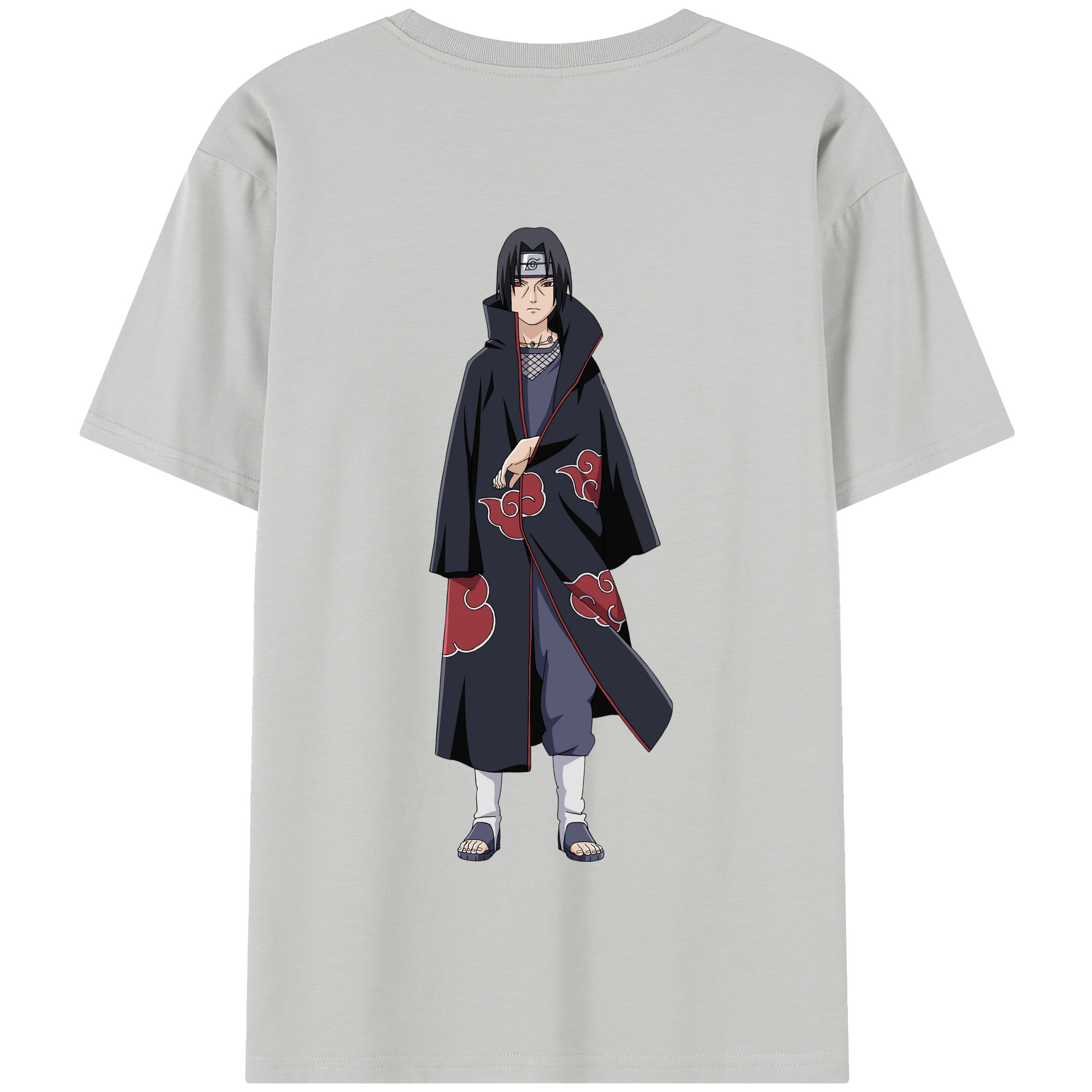 （画像用） NARUTO -ナルト- うちは イタチ Uchiha Itachi 綿100％半袖Tシャツ（背面プリント）