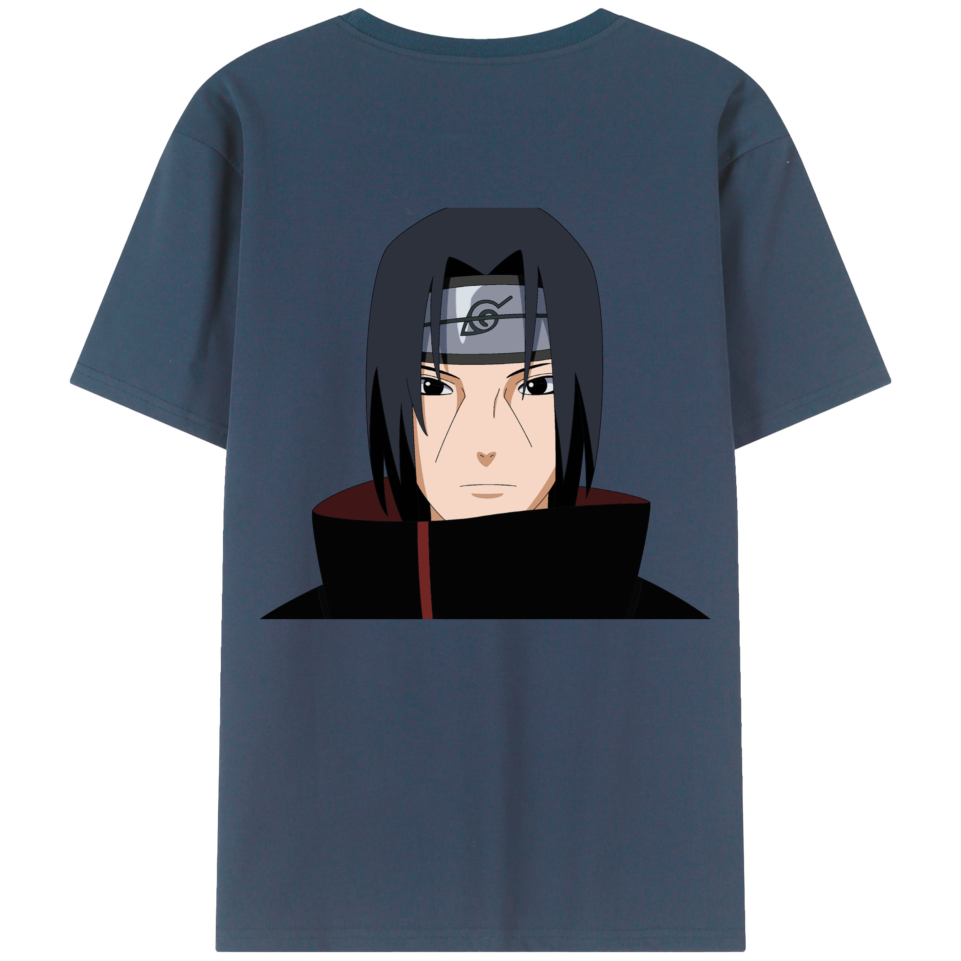 （画像用） NARUTO -ナルト- うちは イタチ Uchiha Itachi 綿100％半袖Tシャツ（背面プリント）
