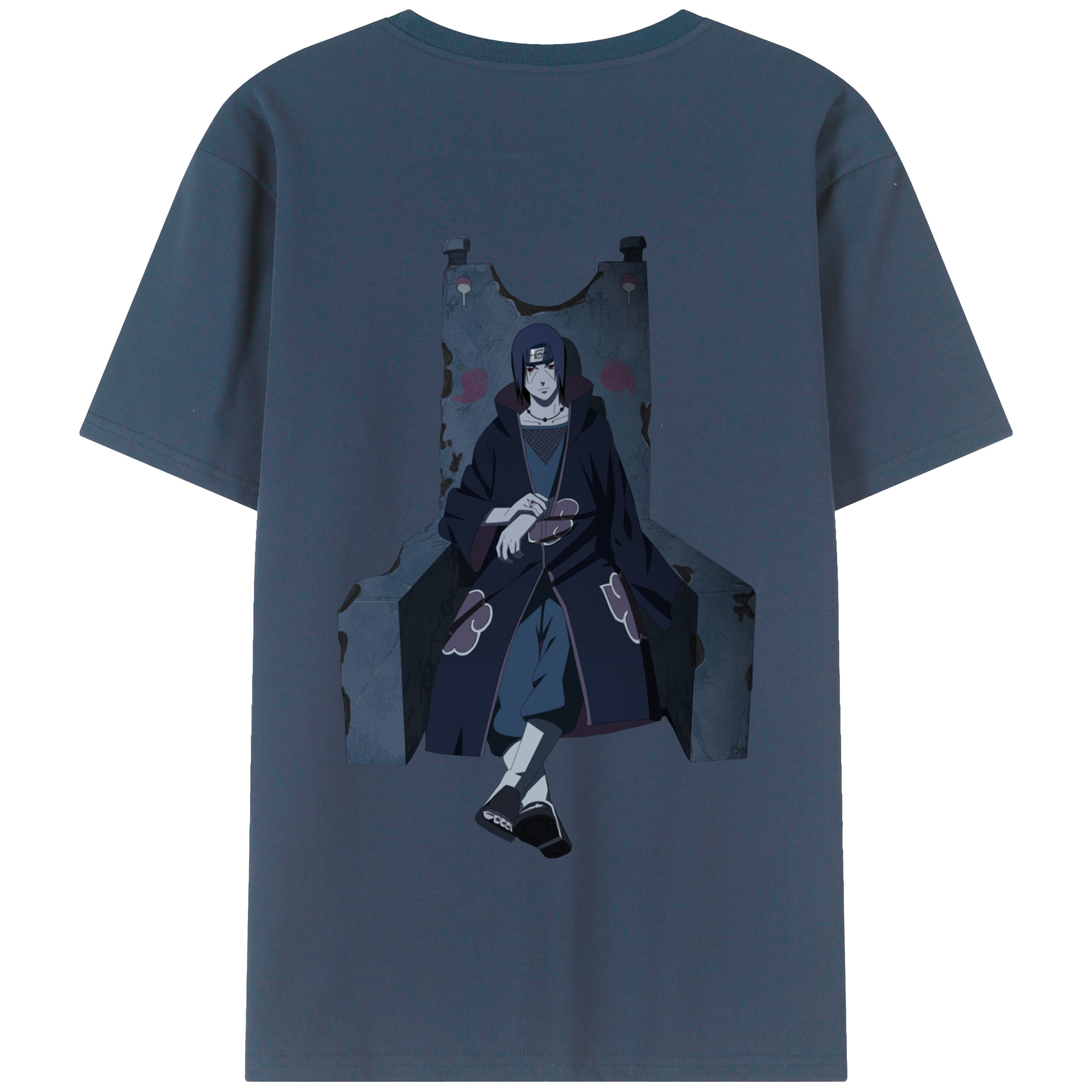 （画像用） NARUTO -ナルト- うちは イタチ Uchiha Itachi 綿100％半袖Tシャツ（背面プリント）
