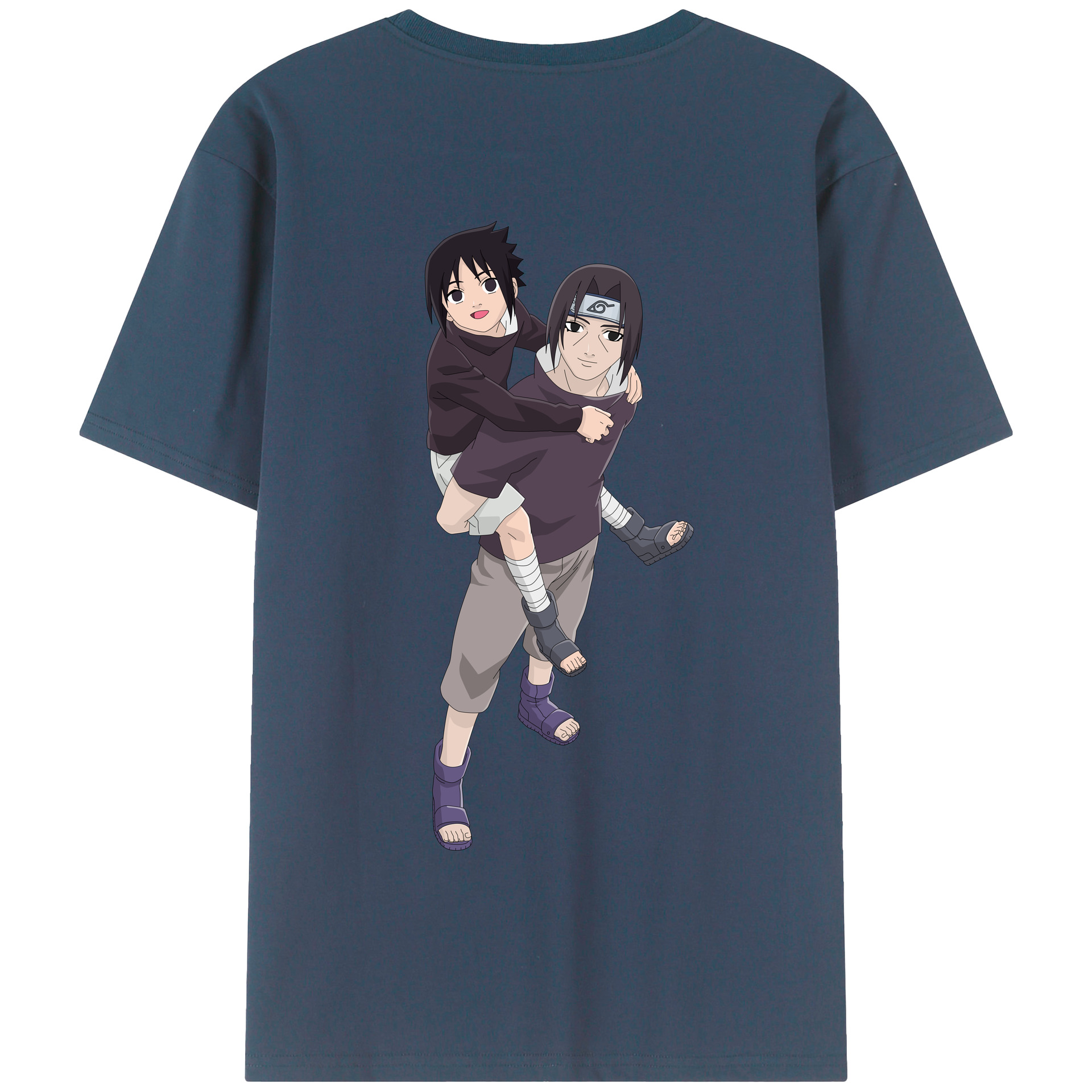 （画像用） NARUTO -ナルト- うちは イタチ Uchiha Itachi 綿100％半袖Tシャツ（背面プリント）