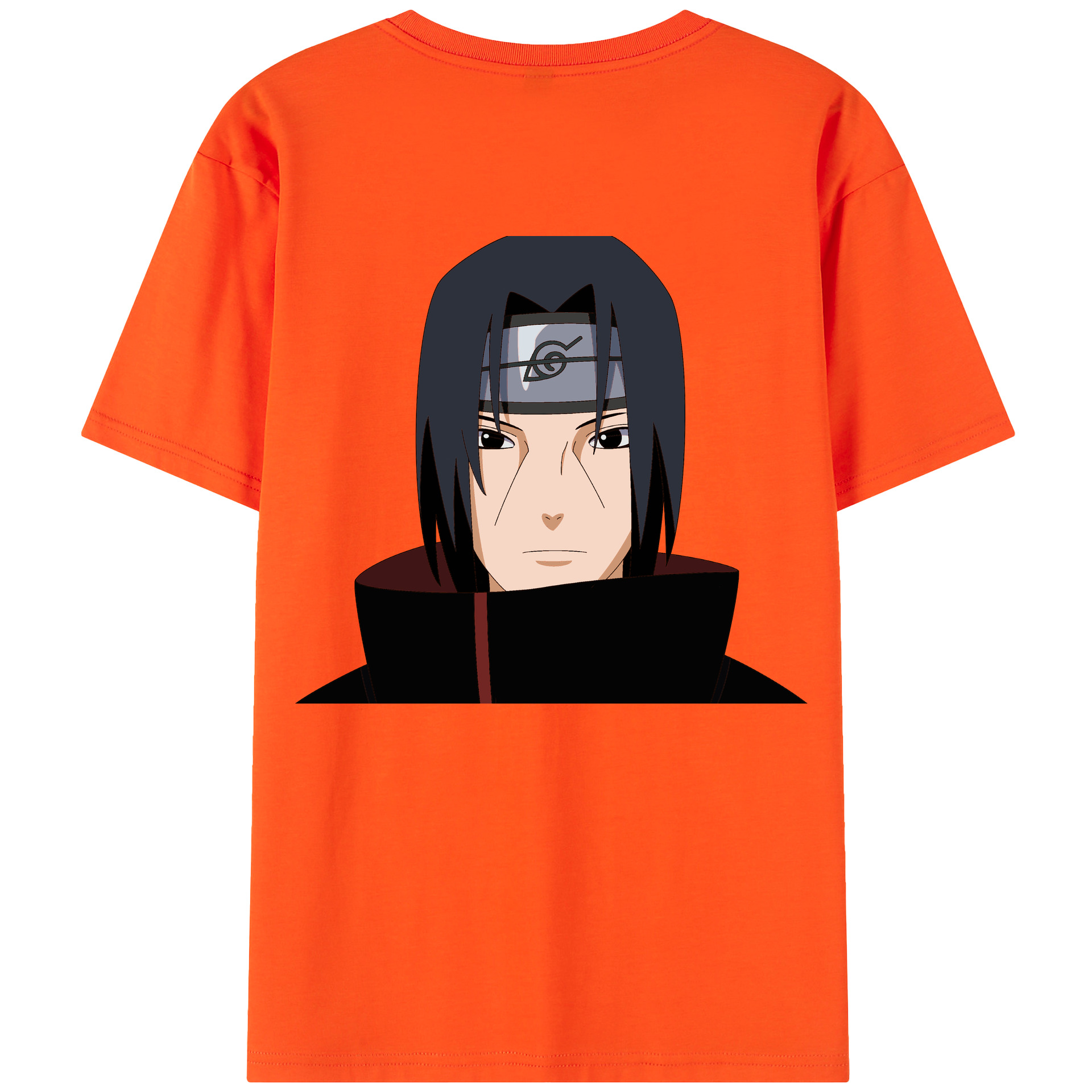 （画像用） NARUTO -ナルト- うちは イタチ Uchiha Itachi 綿100％半袖Tシャツ（背面プリント）