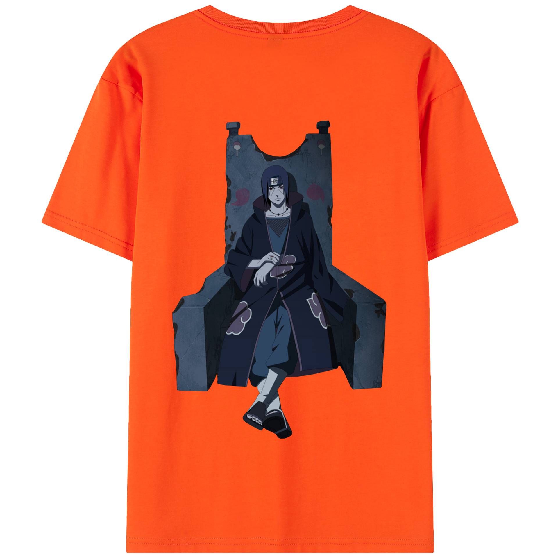 （画像用） NARUTO -ナルト- うちは イタチ Uchiha Itachi 綿100％半袖Tシャツ（背面プリント）