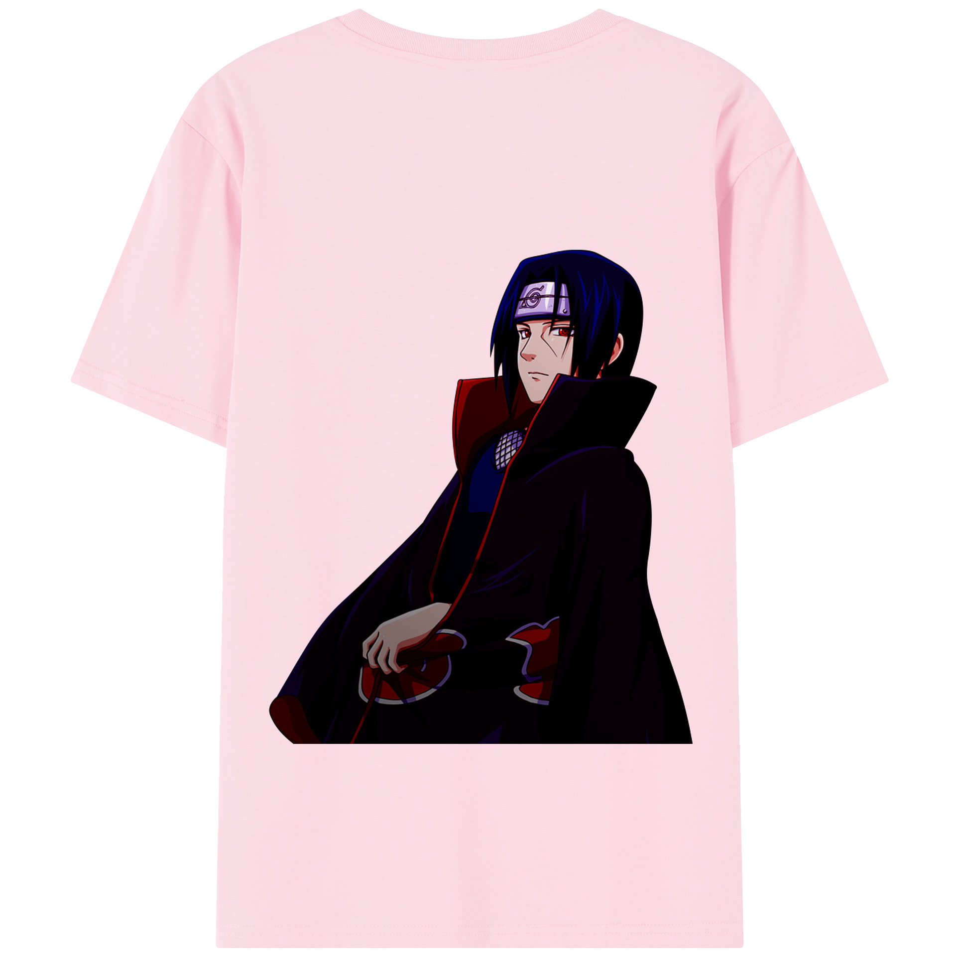 （画像用） NARUTO -ナルト- うちは イタチ Uchiha Itachi 綿100％半袖Tシャツ（背面プリント）