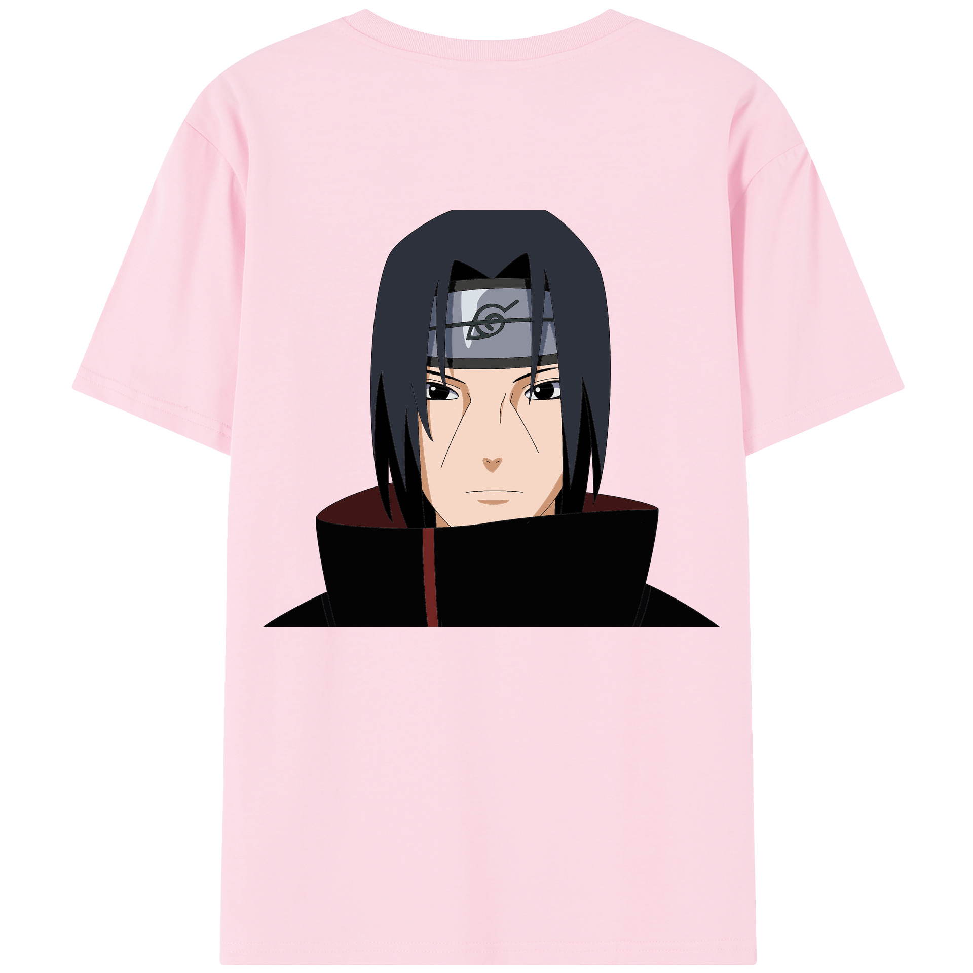 （画像用） NARUTO -ナルト- うちは イタチ Uchiha Itachi 綿100％半袖Tシャツ（背面プリント）